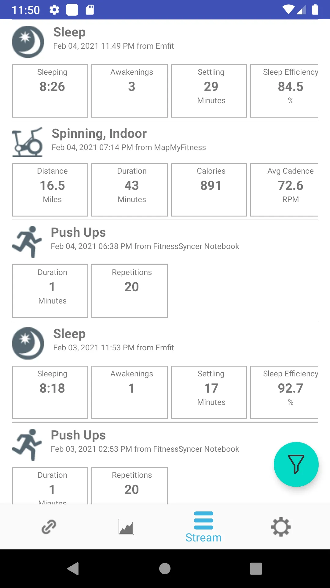 FitnessSyncer | Indus Appstore | Screenshot