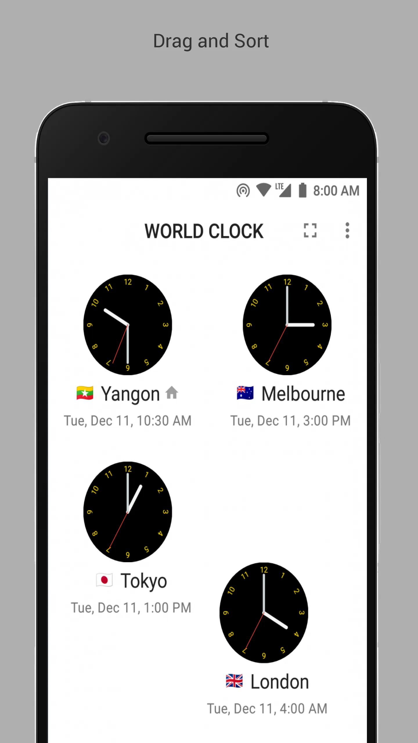 World Clock | Indus Appstore | Screenshot