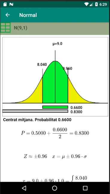 Distribució Normal | Indus Appstore | Screenshot