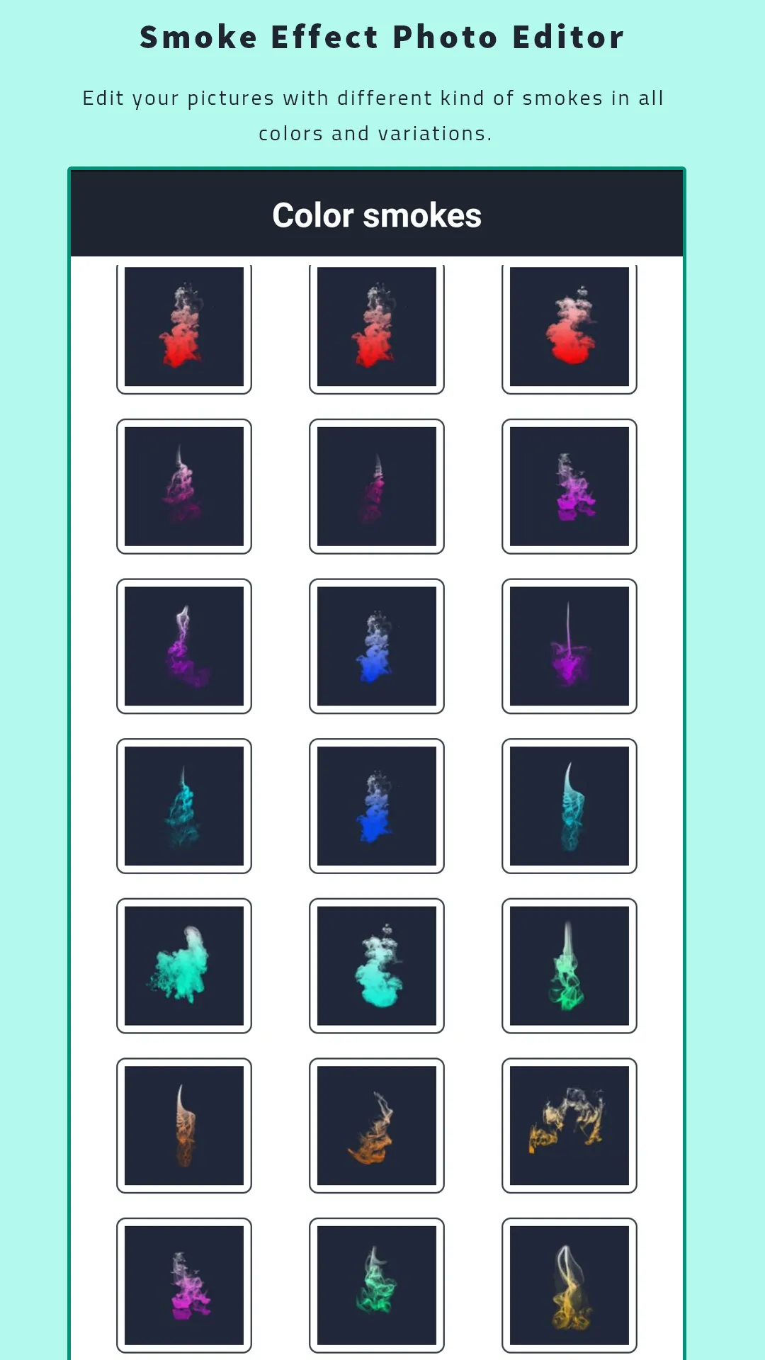 Smoke Effect Photo Editor | Indus Appstore | Screenshot