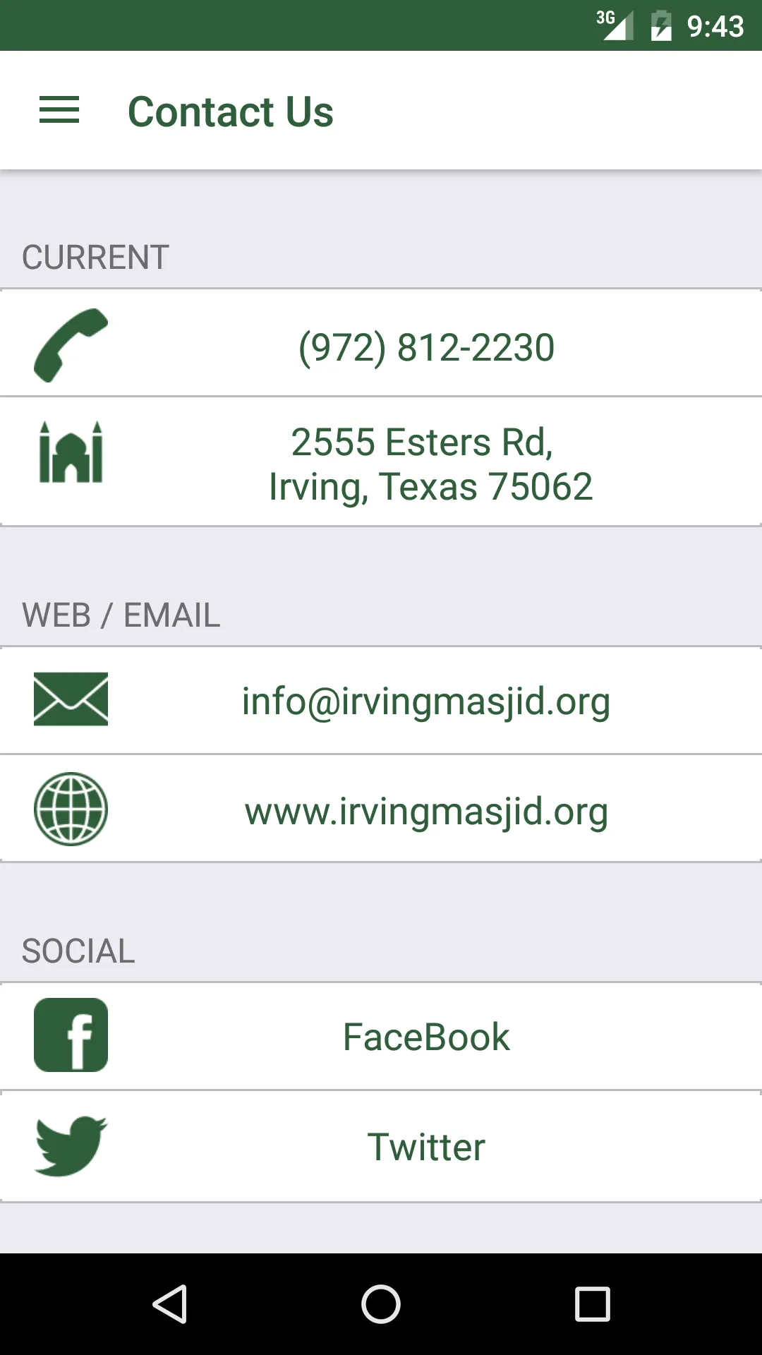 Irving Masjid | Indus Appstore | Screenshot