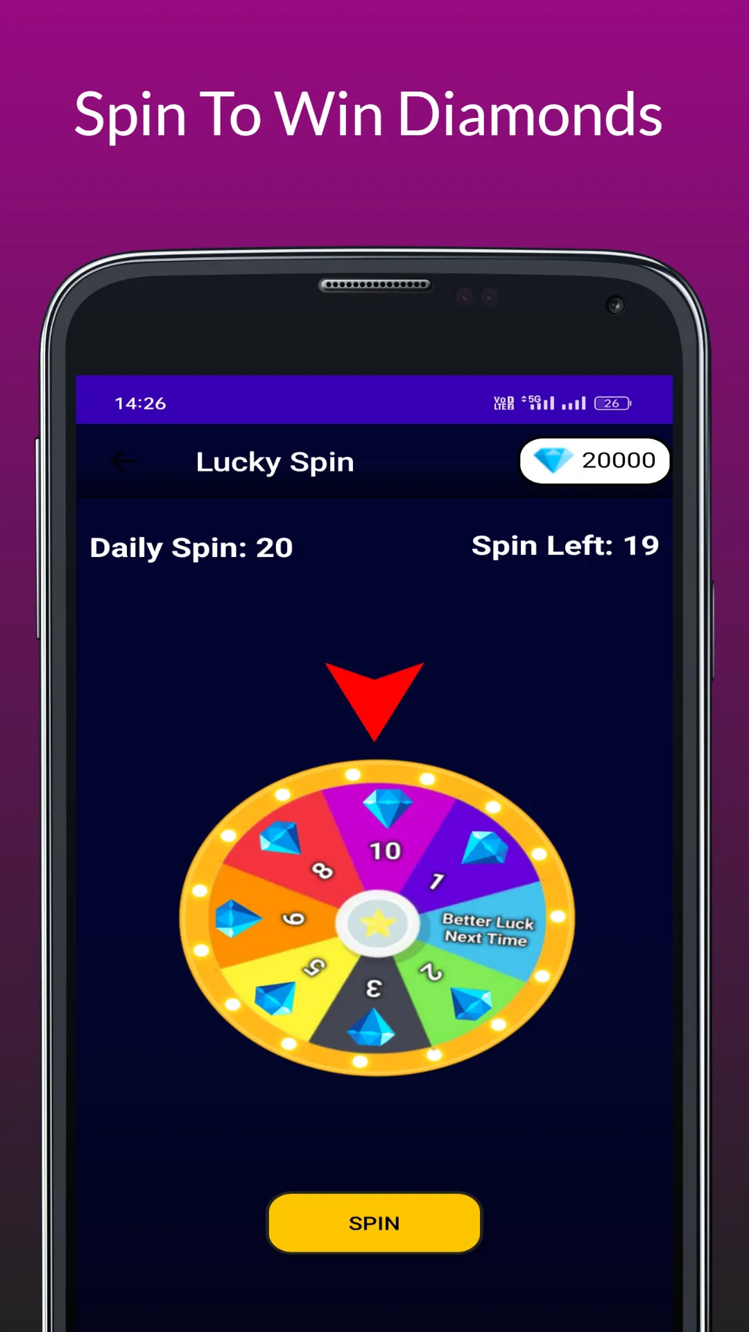 FFF Diamonds - Spin To Win | Indus Appstore | Screenshot