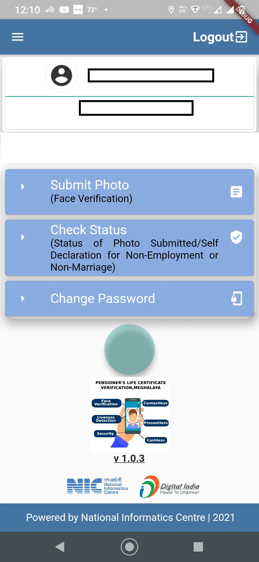 Govt Of Meghalaya-Pension App | Indus Appstore | Screenshot