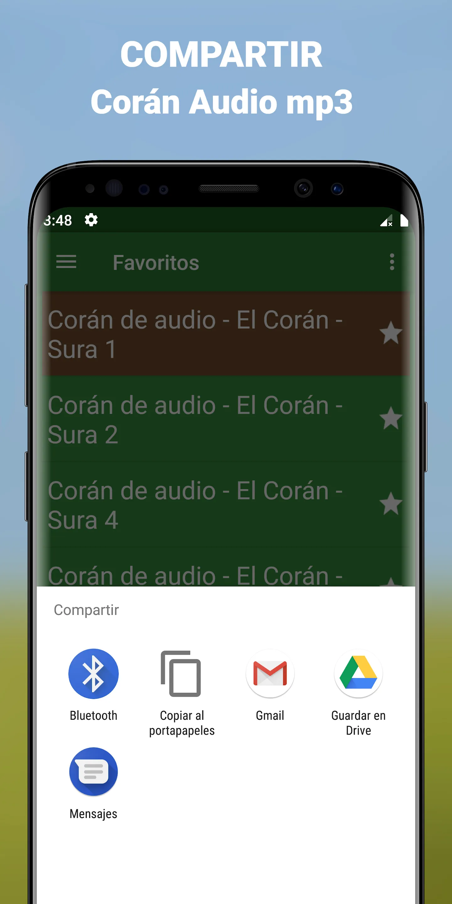 Audio Corán en Español app mp3 | Indus Appstore | Screenshot