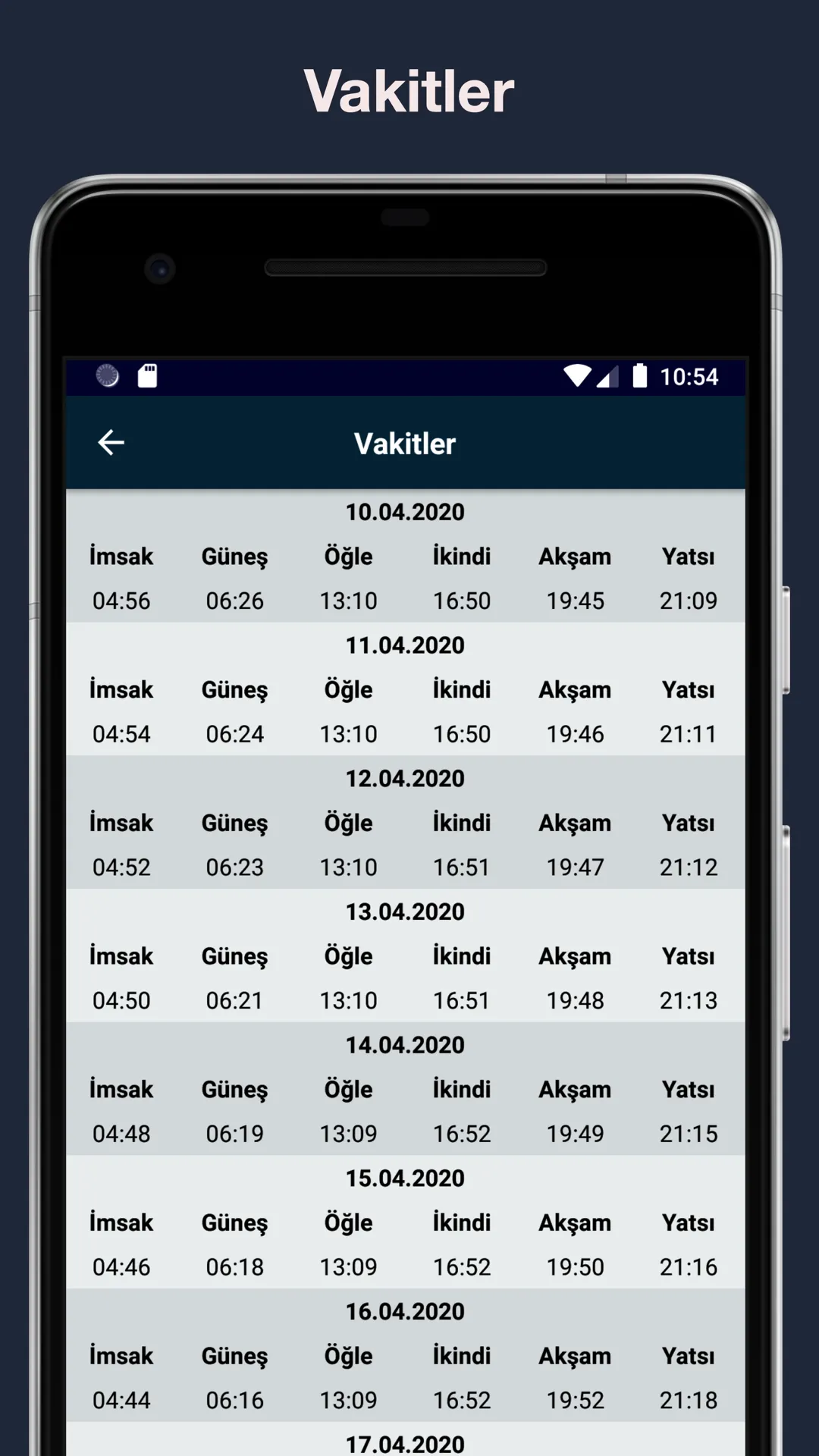 Ramazan Vakti - İmsakiye 2024 | Indus Appstore | Screenshot