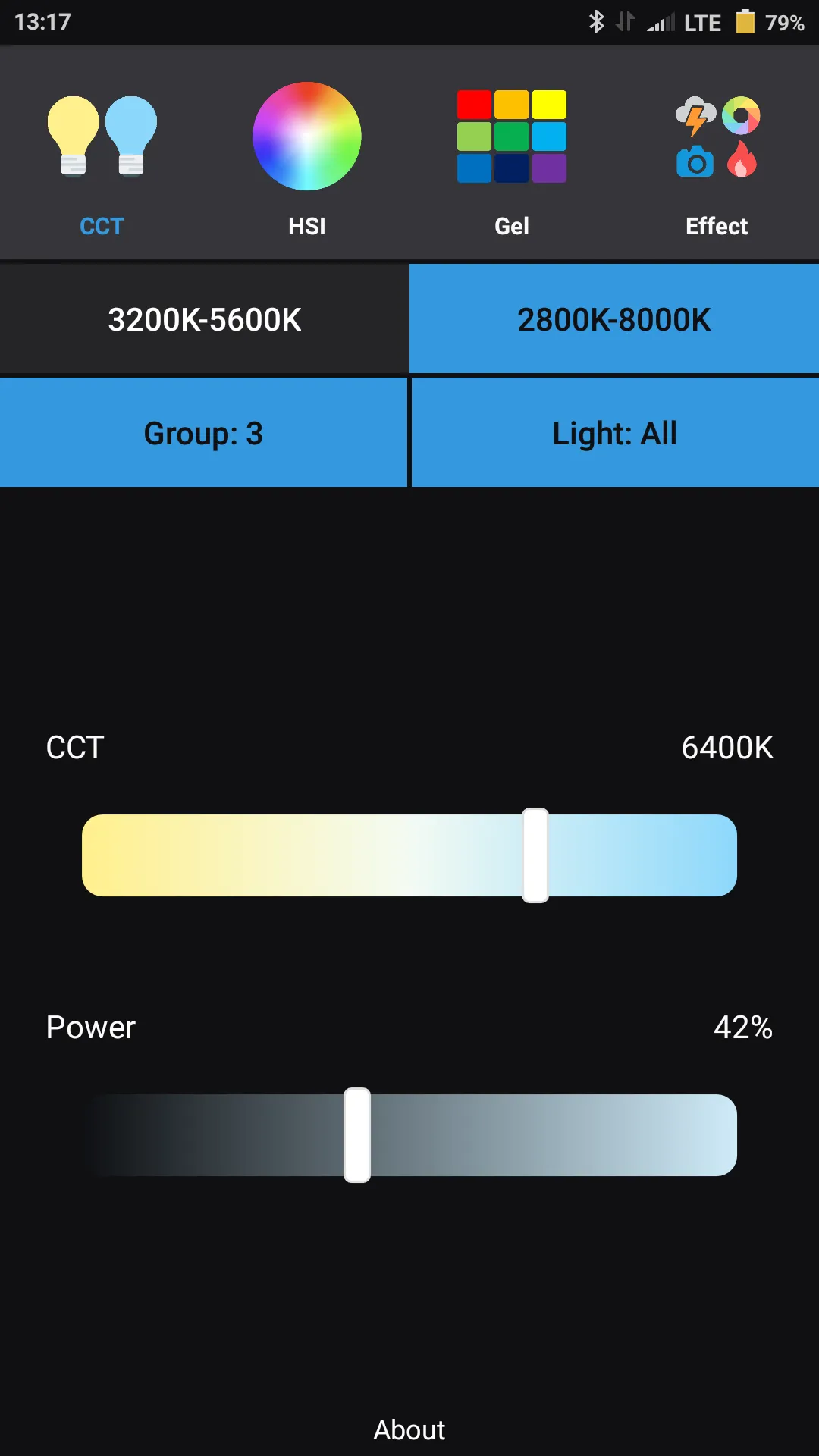 Quadralite light controller | Indus Appstore | Screenshot