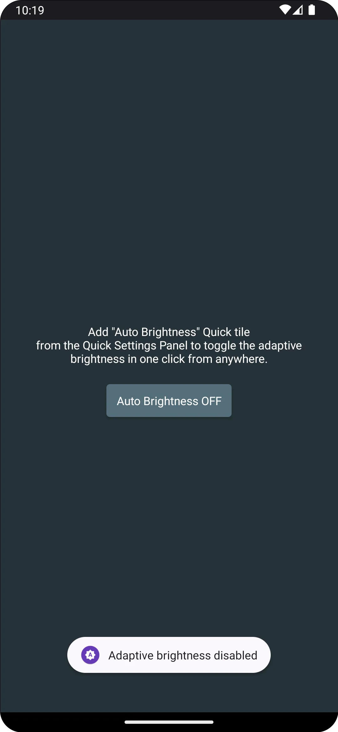 Auto Brightness Tile | Indus Appstore | Screenshot