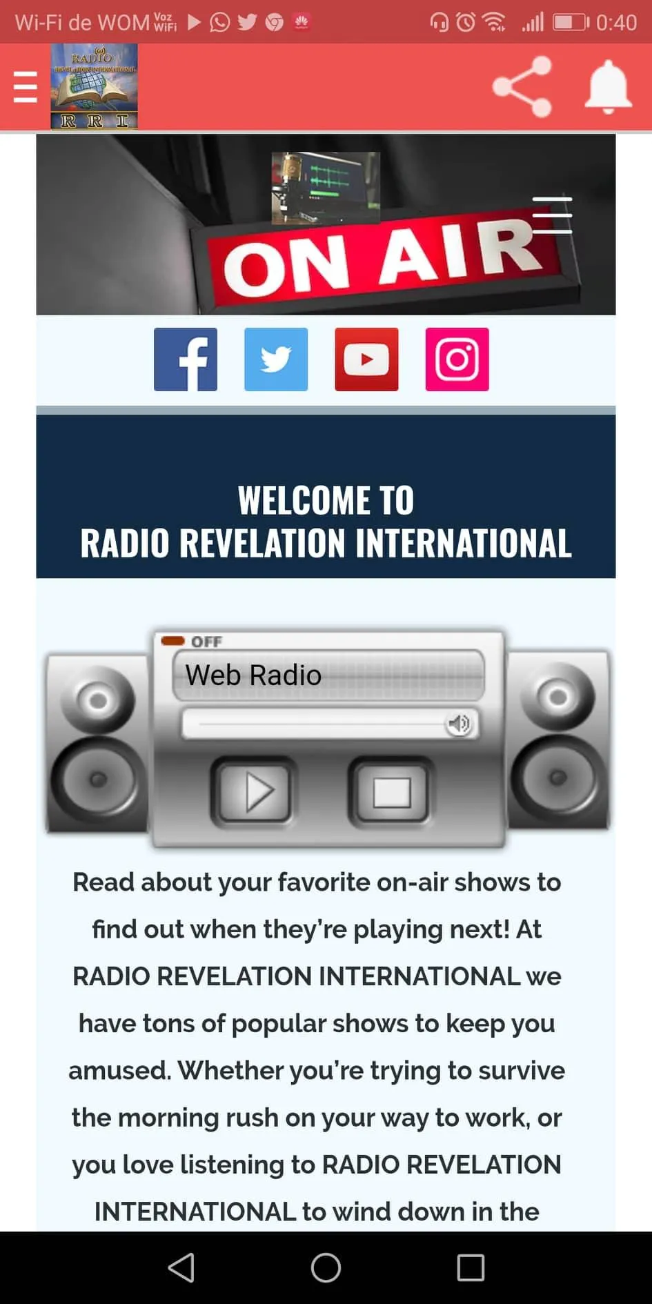 radiotelerevelationinter | Indus Appstore | Screenshot