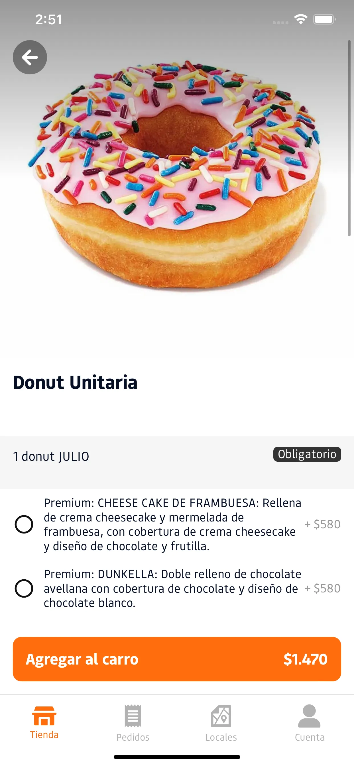 Dunkin' App Chile | Indus Appstore | Screenshot