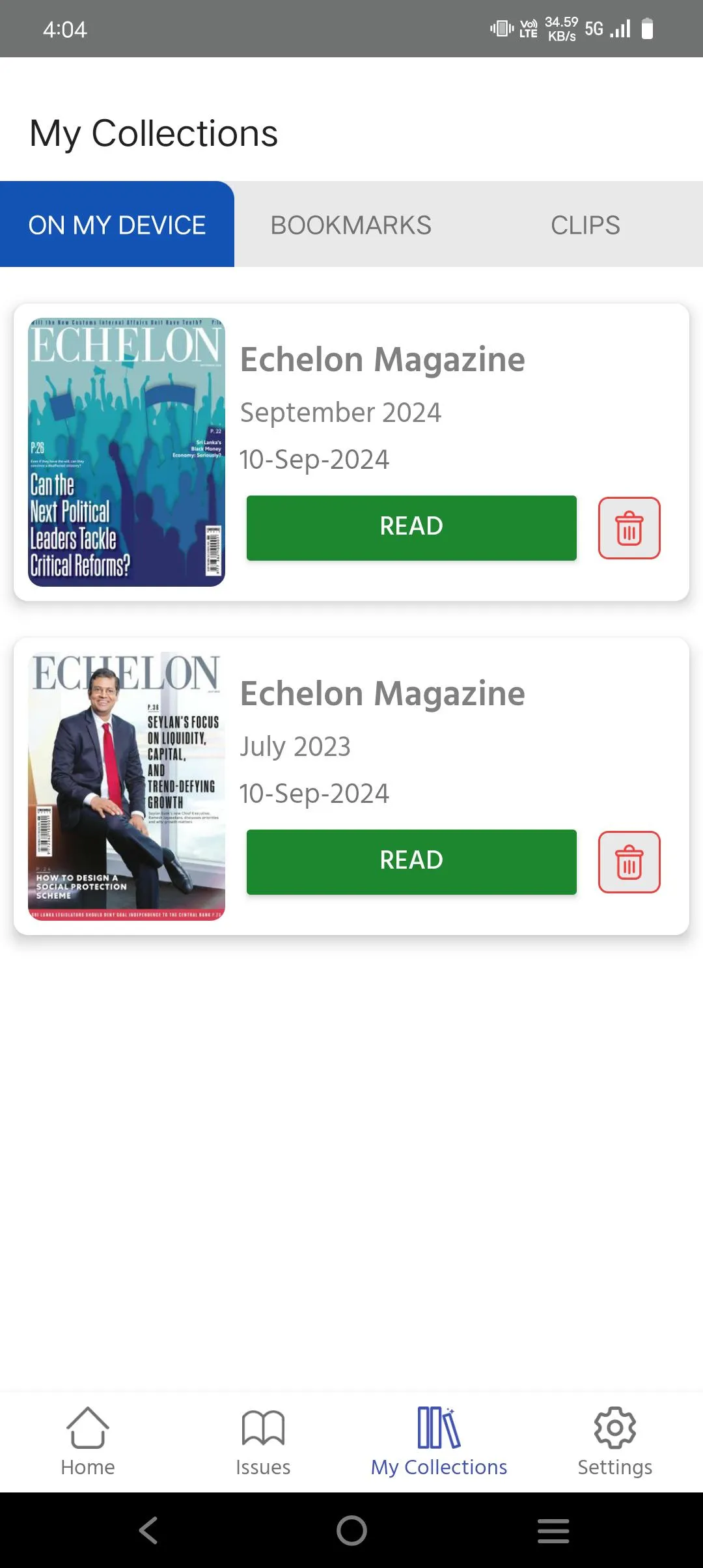 Echelon Magazine | Indus Appstore | Screenshot