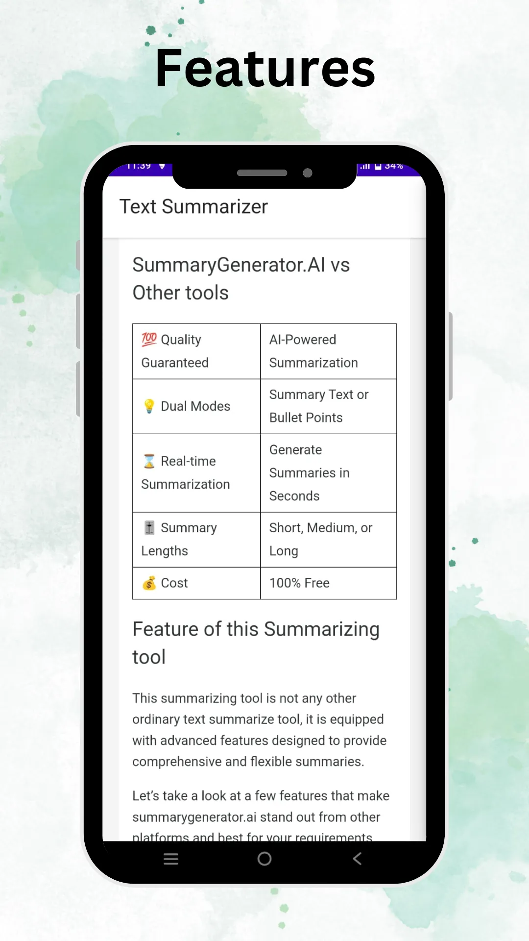 Text Summarizer | Indus Appstore | Screenshot