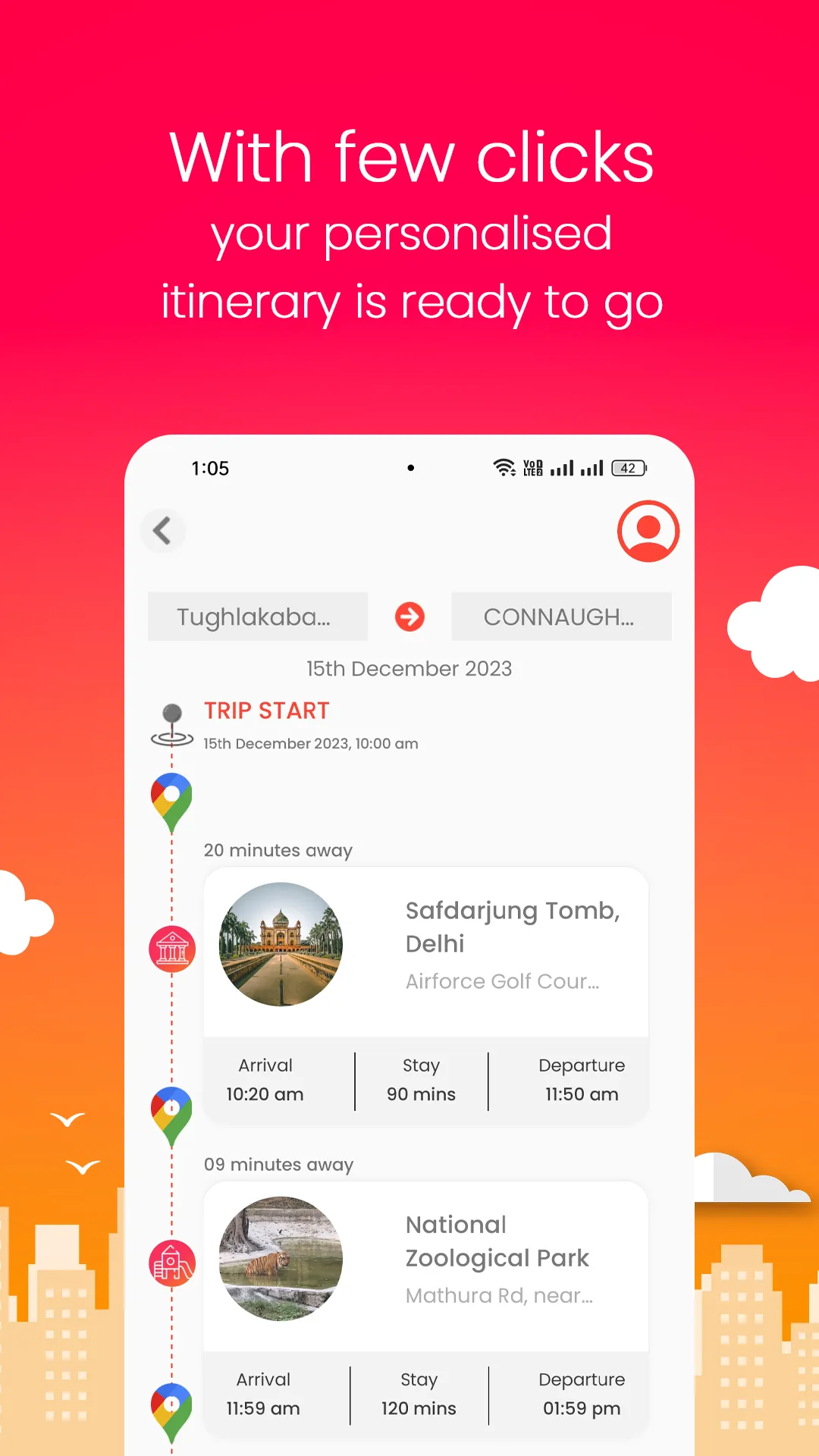 Geniefie: Trip Planner | Indus Appstore | Screenshot