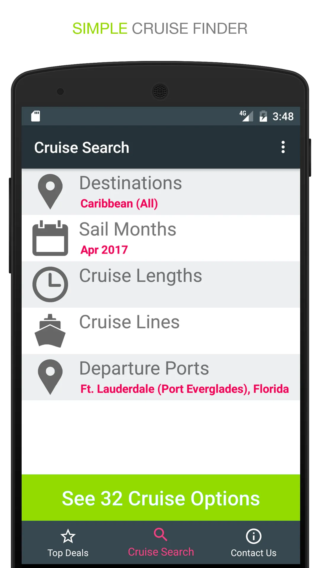 Cruise Deals | Indus Appstore | Screenshot