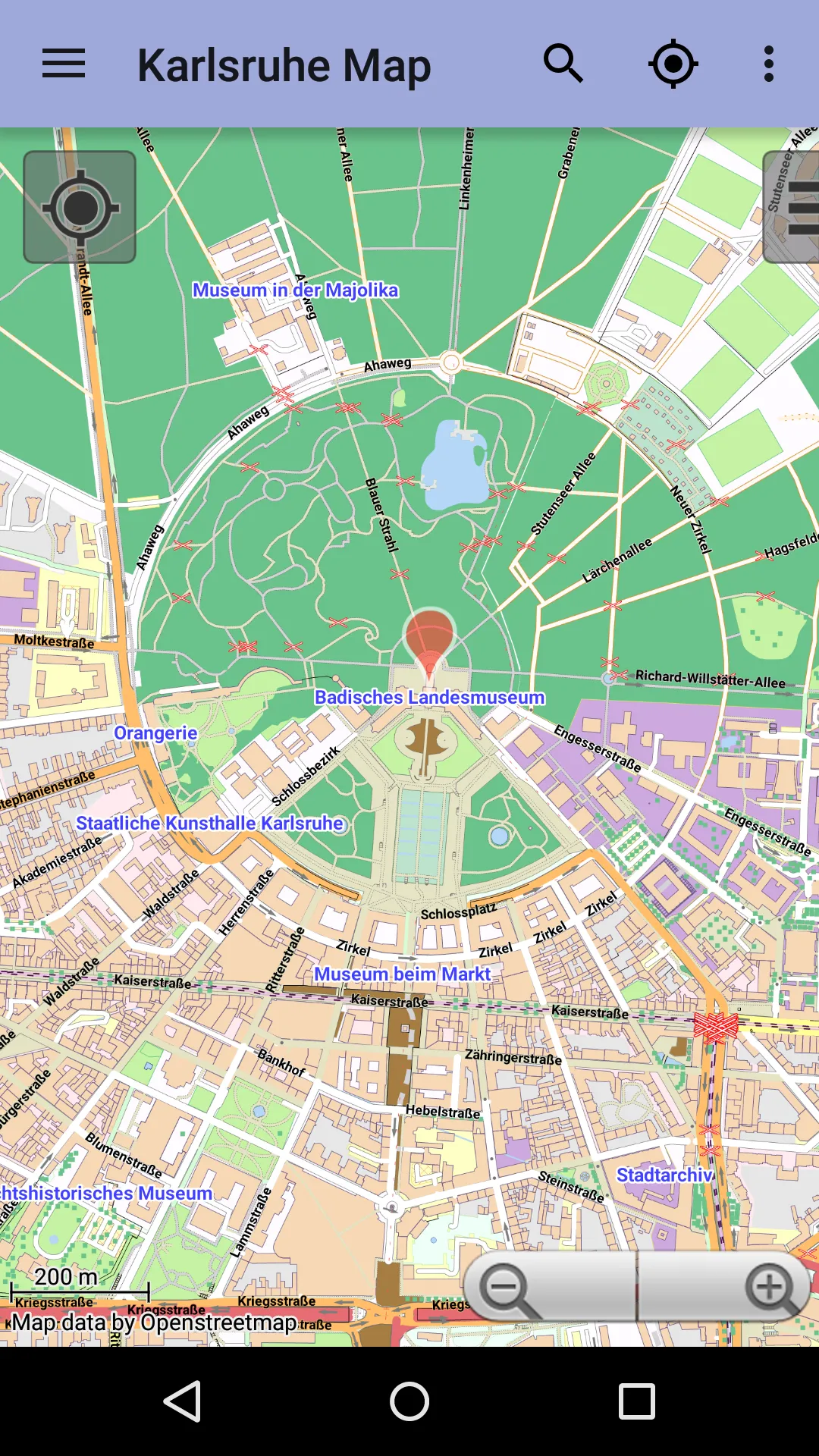 Karlsruhe City Map Lite | Indus Appstore | Screenshot