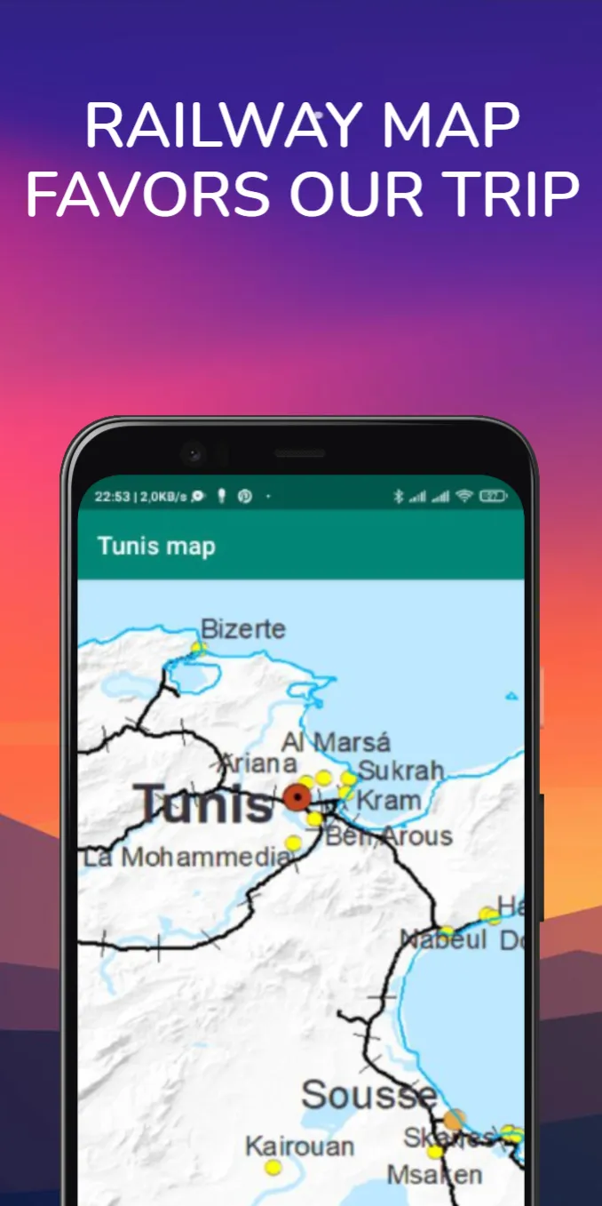 Tunis map | Indus Appstore | Screenshot