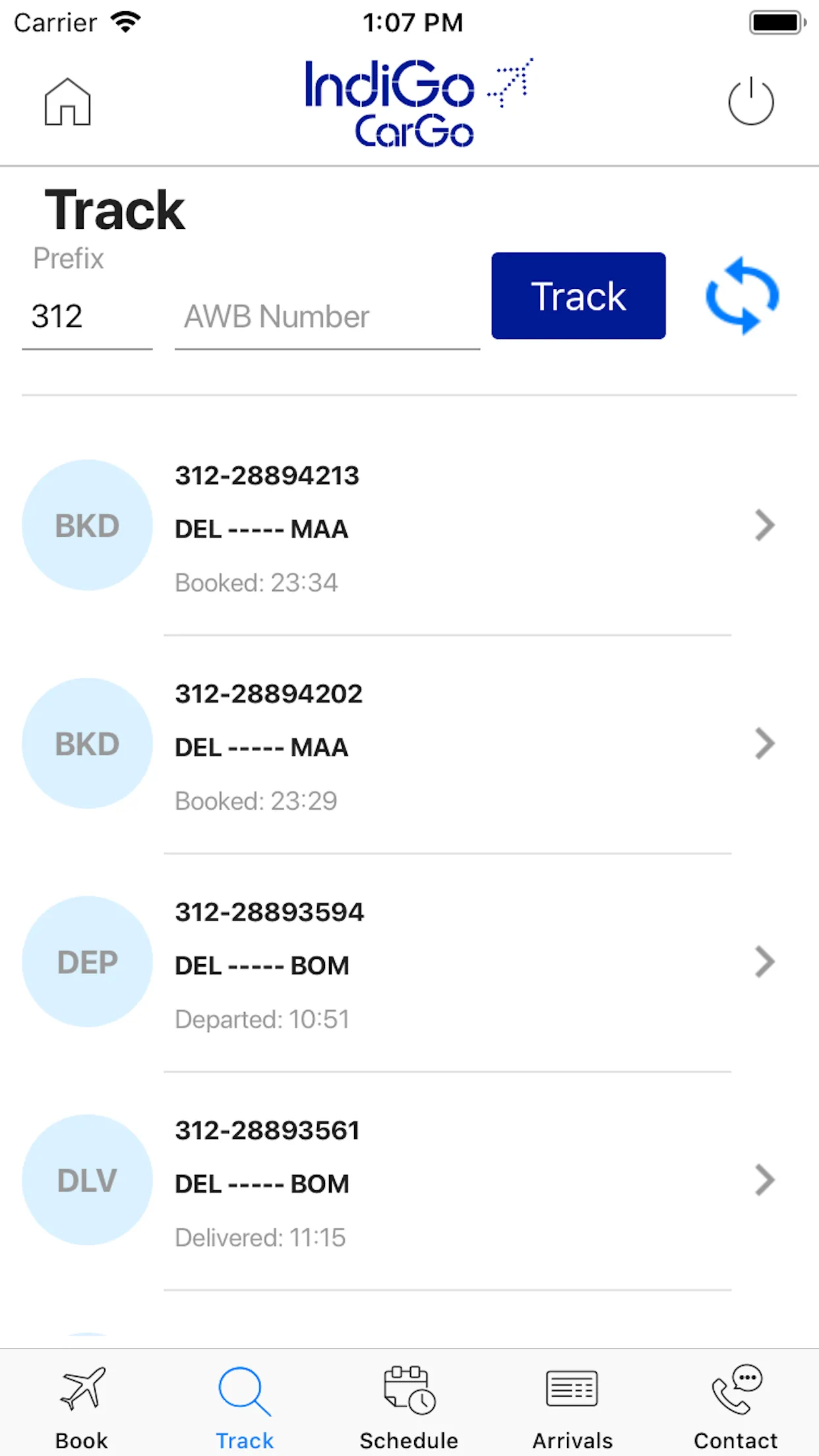 IndiGo - Cargo Shipper App | Indus Appstore | Screenshot