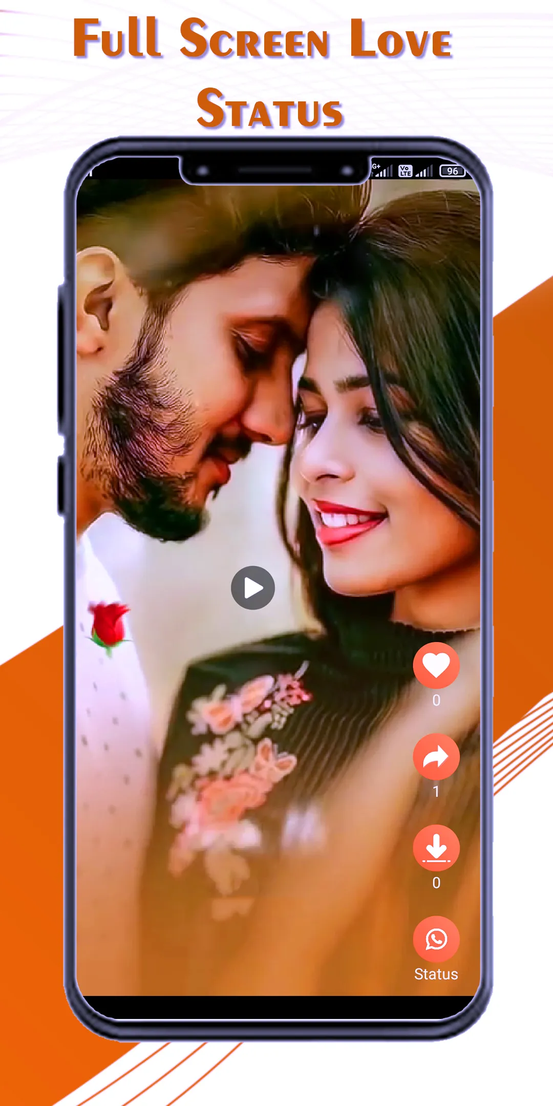 Love Status Video - FullScreen | Indus Appstore | Screenshot