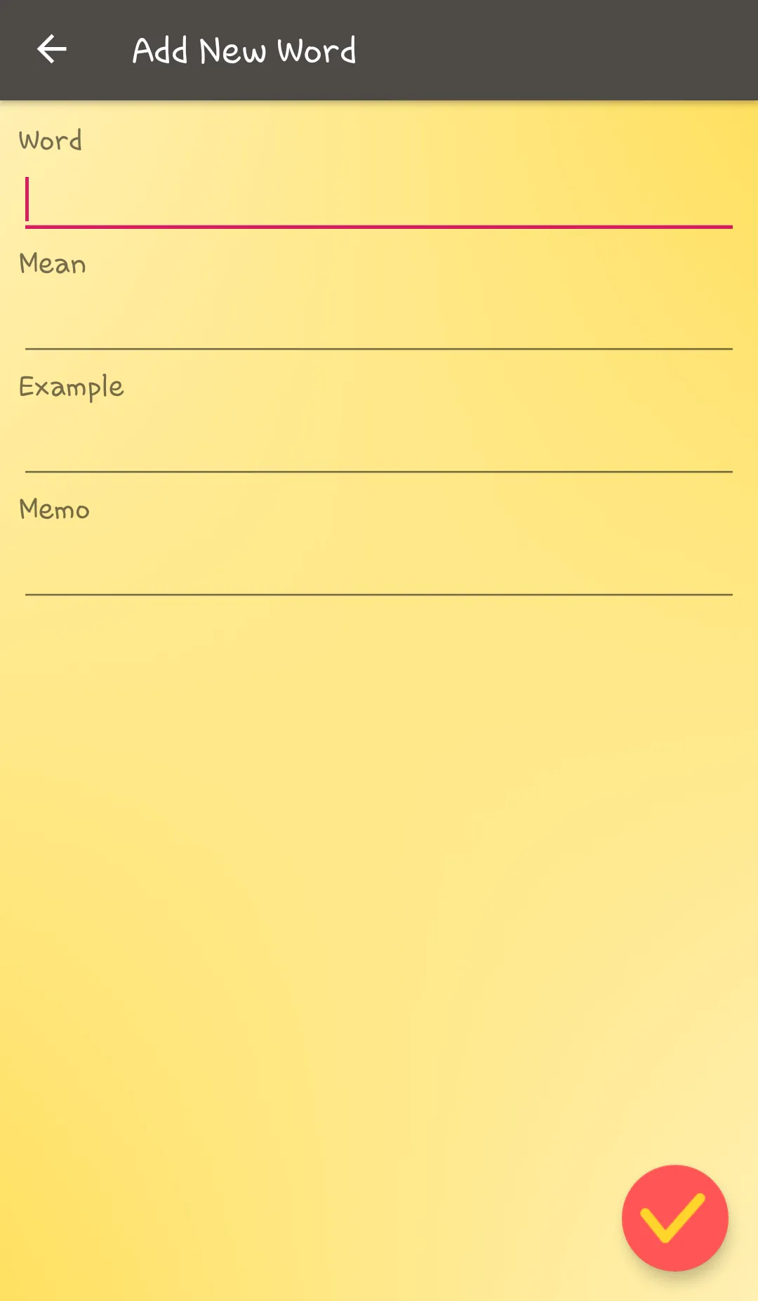 Simple Word List | Indus Appstore | Screenshot