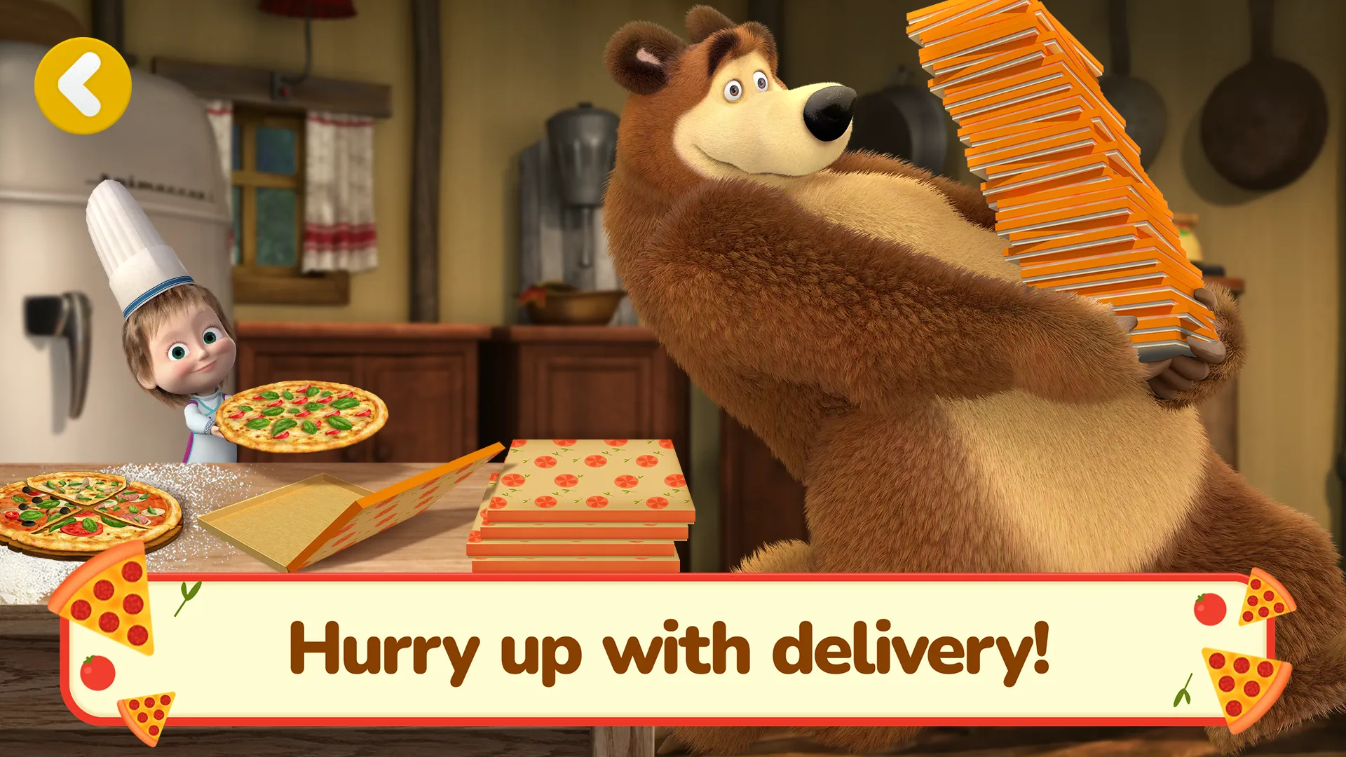 Masha and the Bear Pizza Maker | Indus Appstore | Screenshot