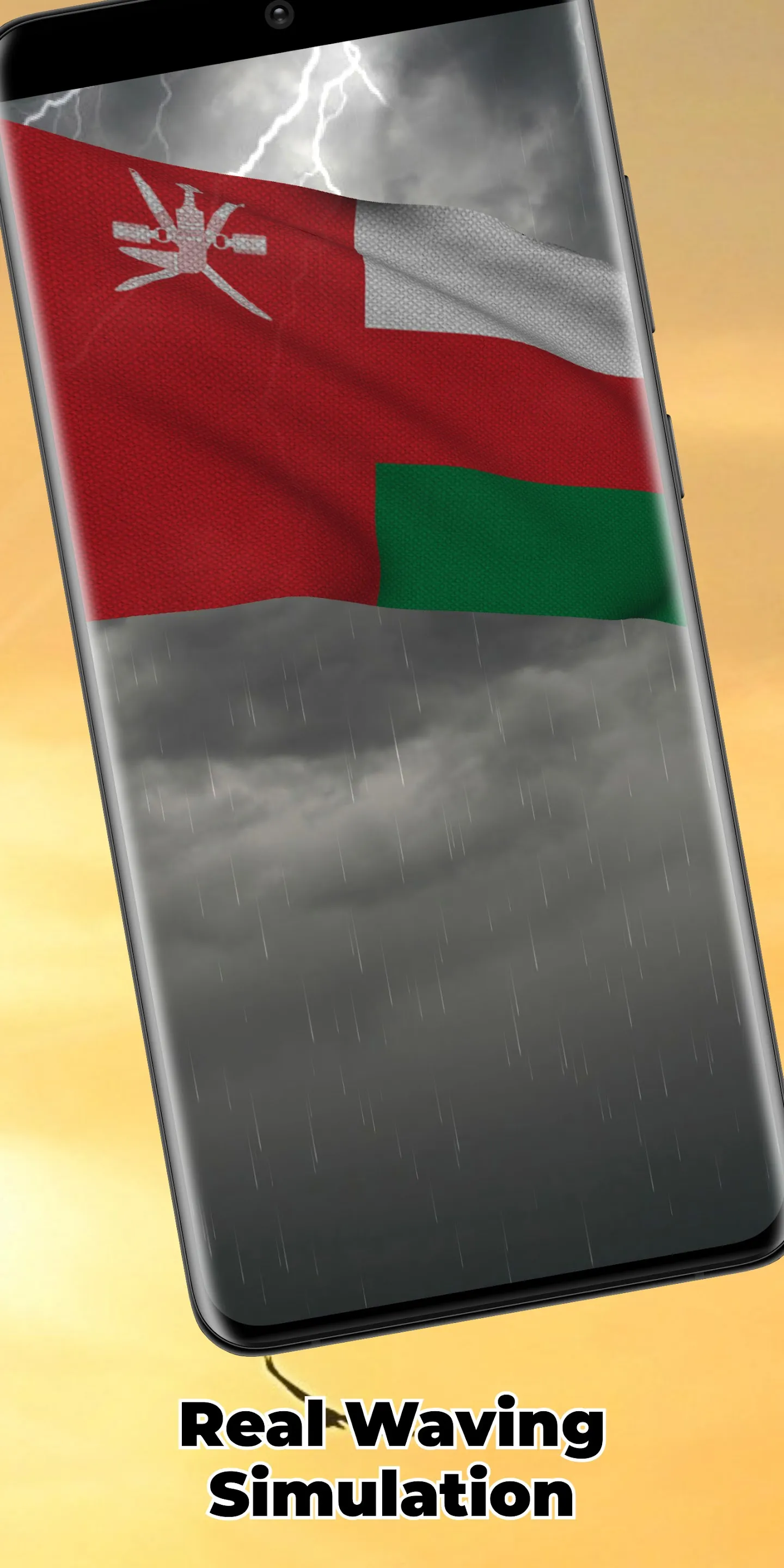 Oman Flag Live Wallpaper | Indus Appstore | Screenshot