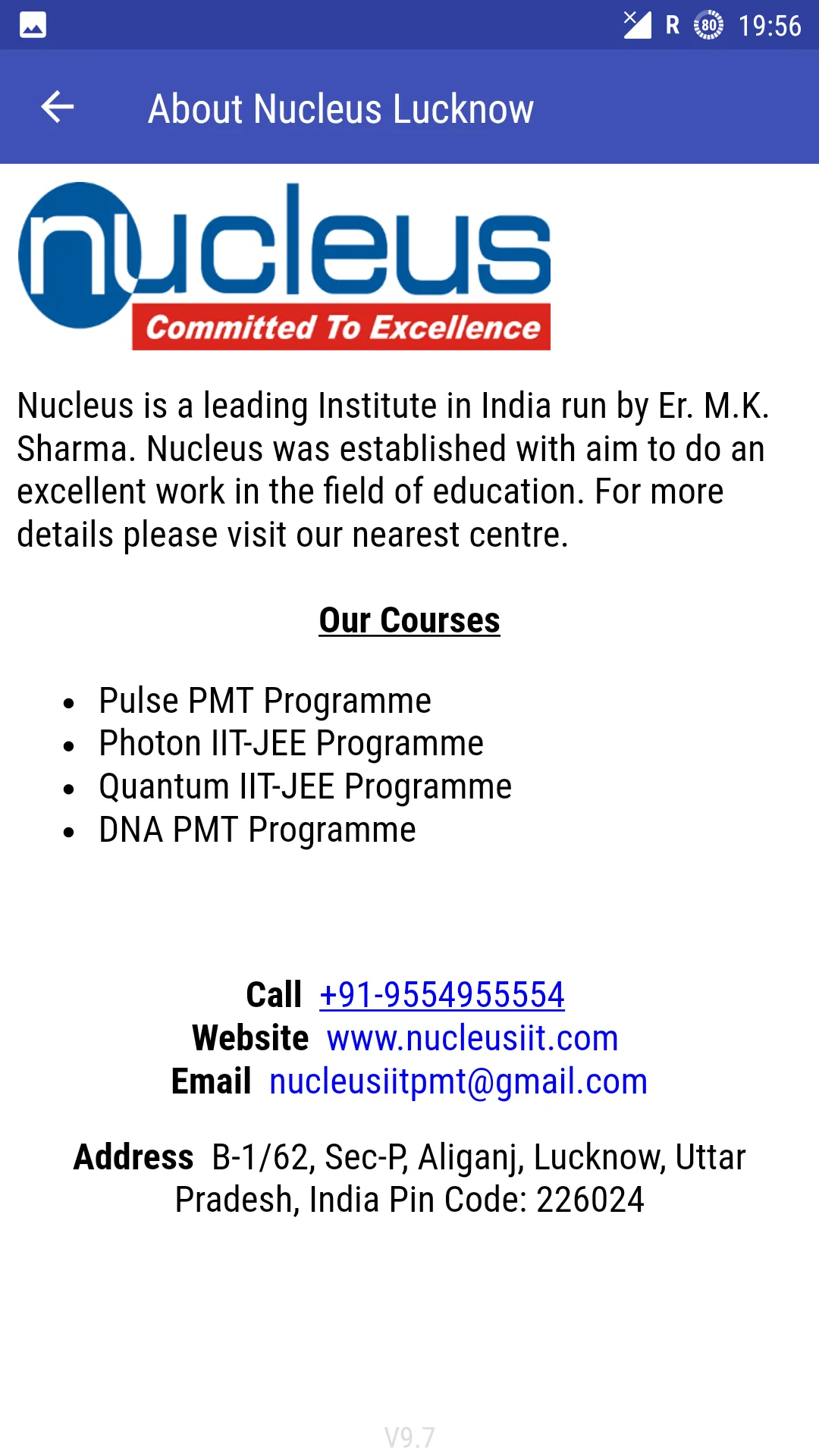 Nucleus Lucknow | Indus Appstore | Screenshot