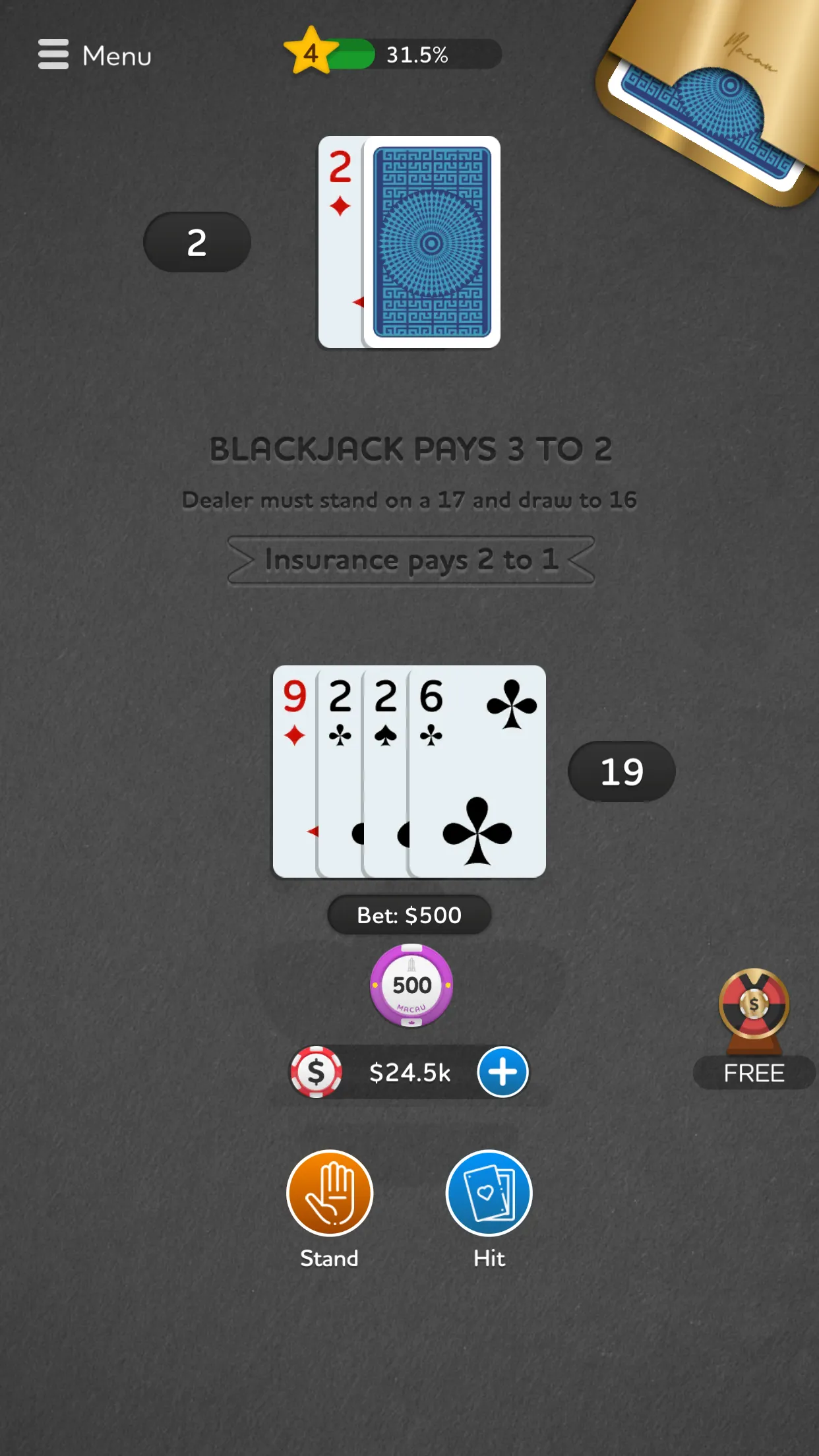 Blackjack - Casino Card Game | Indus Appstore | Screenshot