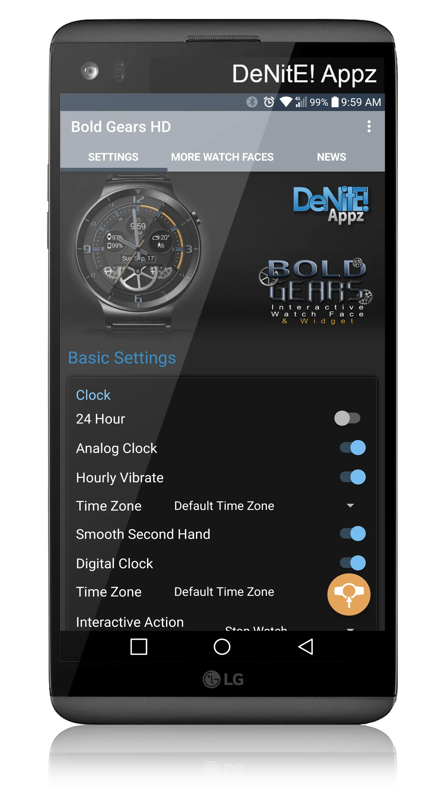 Bold Gears HD Watch Face | Indus Appstore | Screenshot