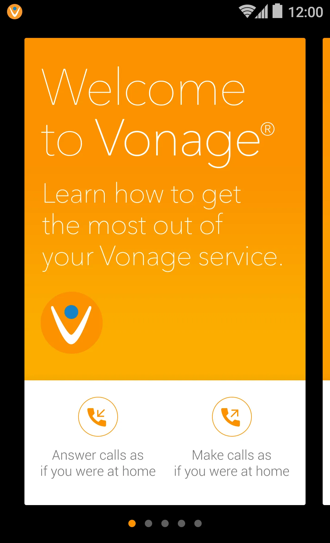 Vonage Home Extensions - VoIP | Indus Appstore | Screenshot