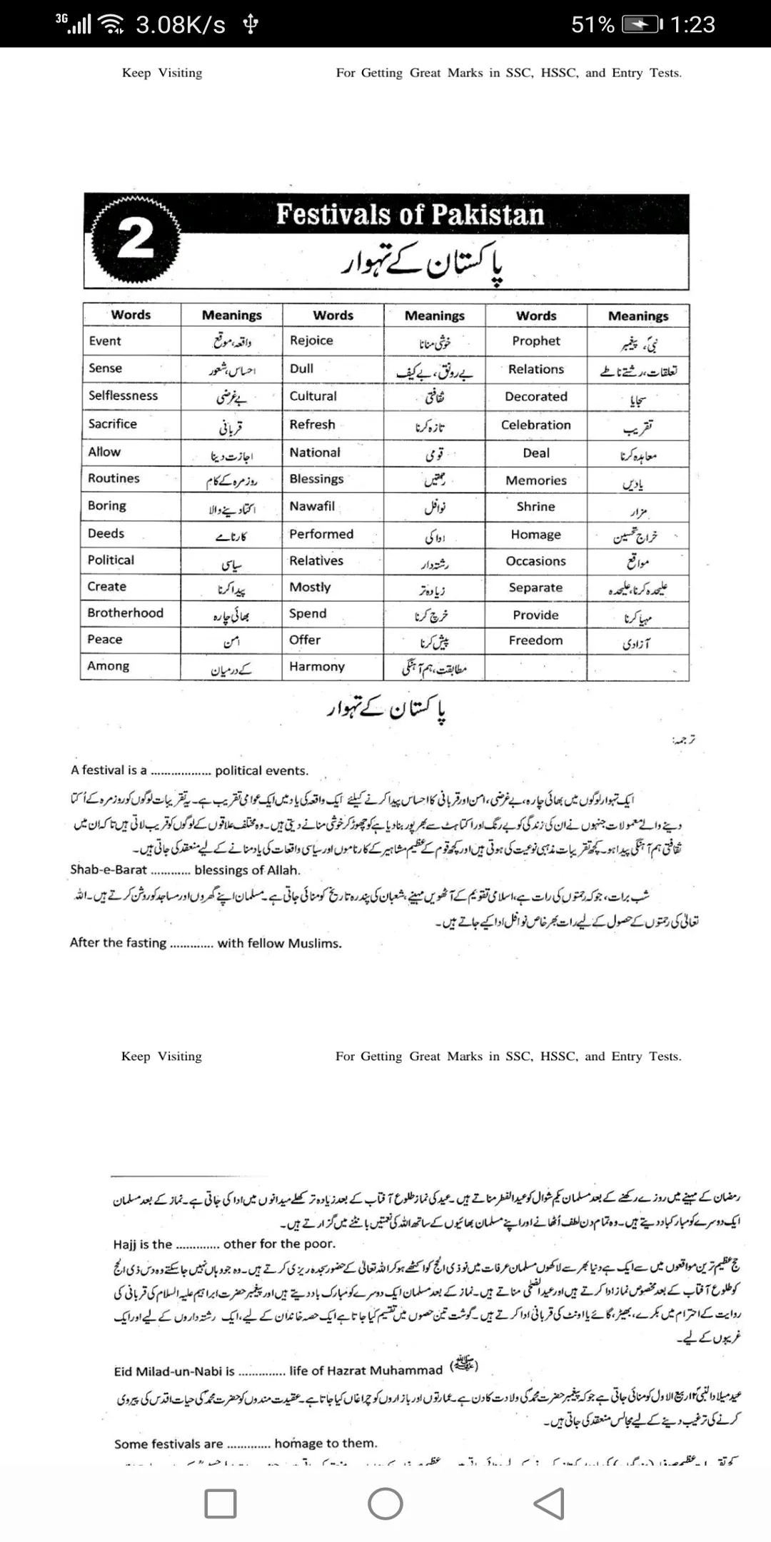 10th class English notes | Indus Appstore | Screenshot