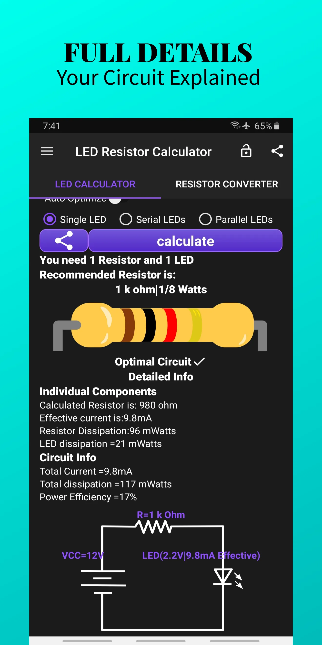 LED Resistor Calculator & SMD | Indus Appstore | Screenshot