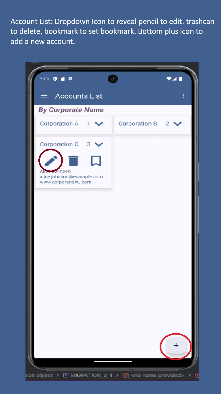 Accounts List | Indus Appstore | Screenshot