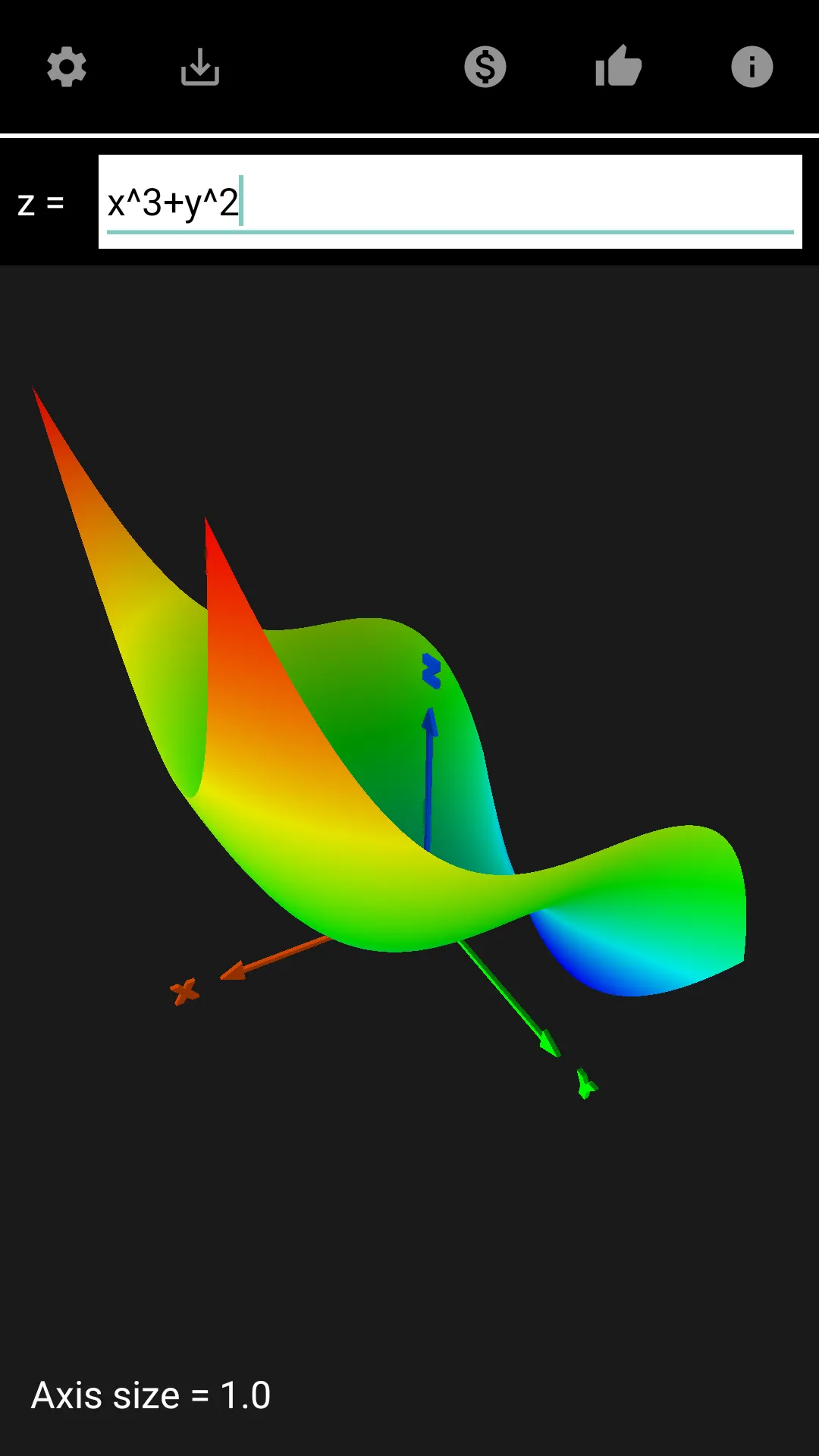 3D Graphing Calculator | Indus Appstore | Screenshot