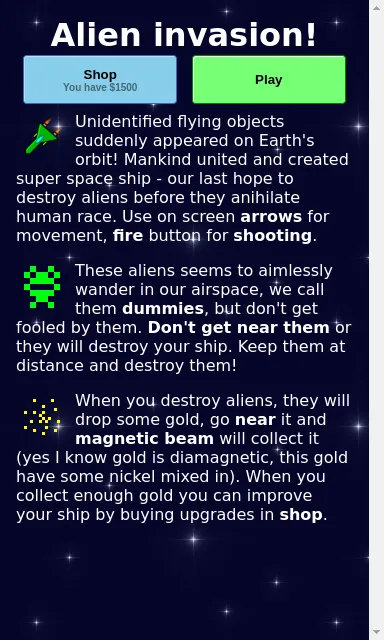 Alien invasion | Indus Appstore | Screenshot