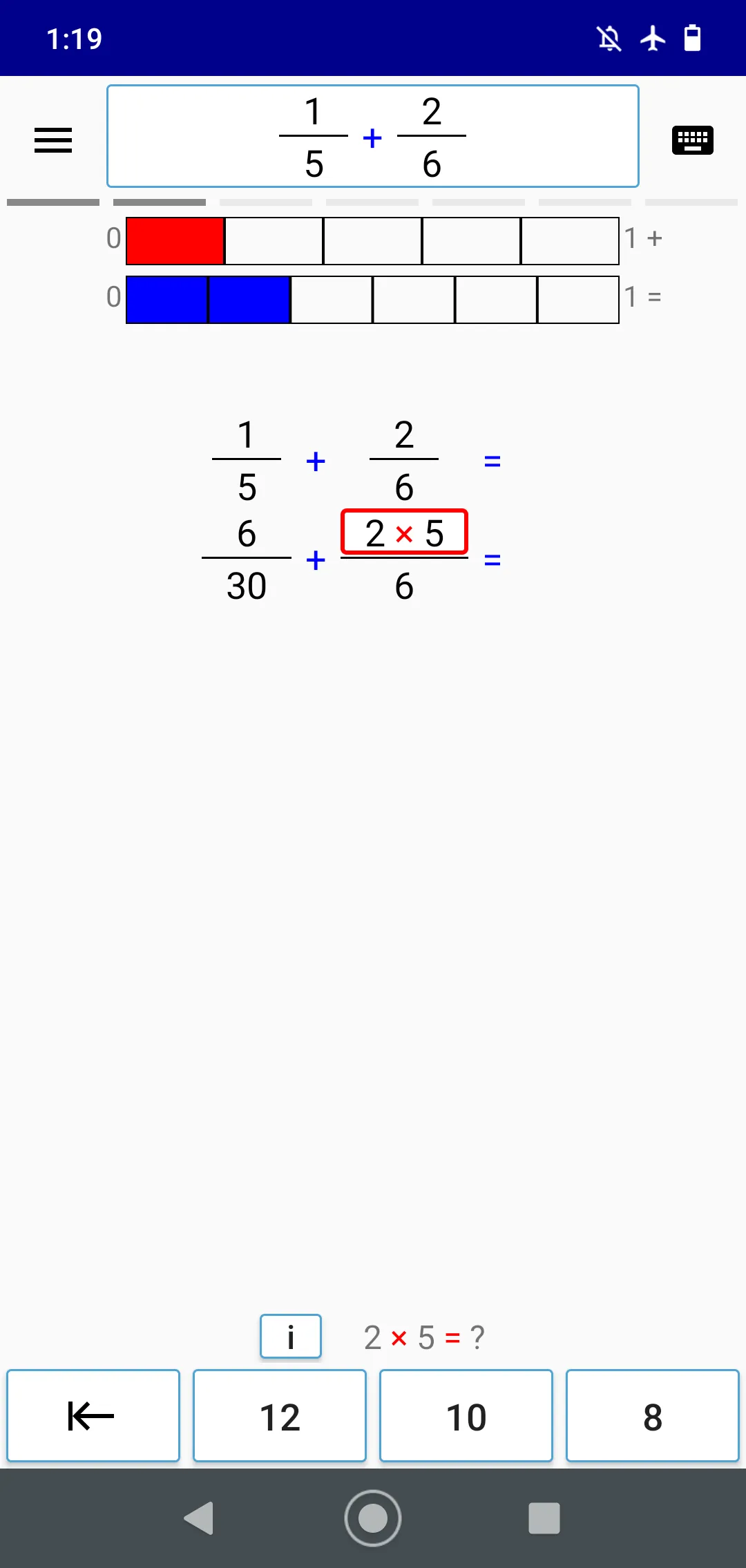 Math (Fractions) Step By Step | Indus Appstore | Screenshot