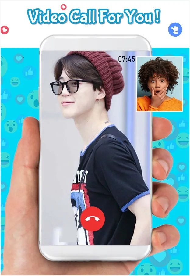 jimin bst Fake call & chat | Indus Appstore | Screenshot