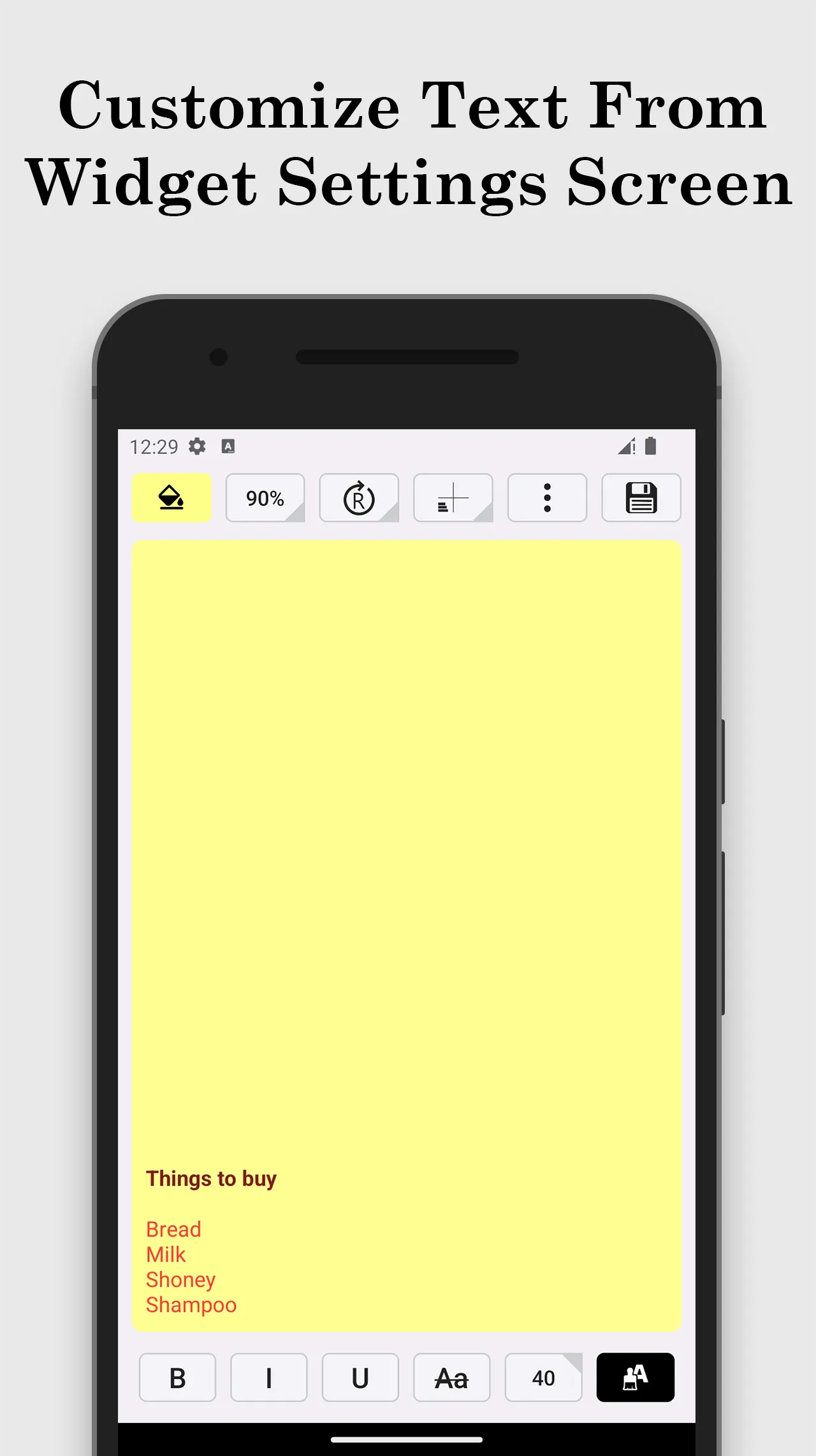 Colorful Sticky Notes + Widget | Indus Appstore | Screenshot