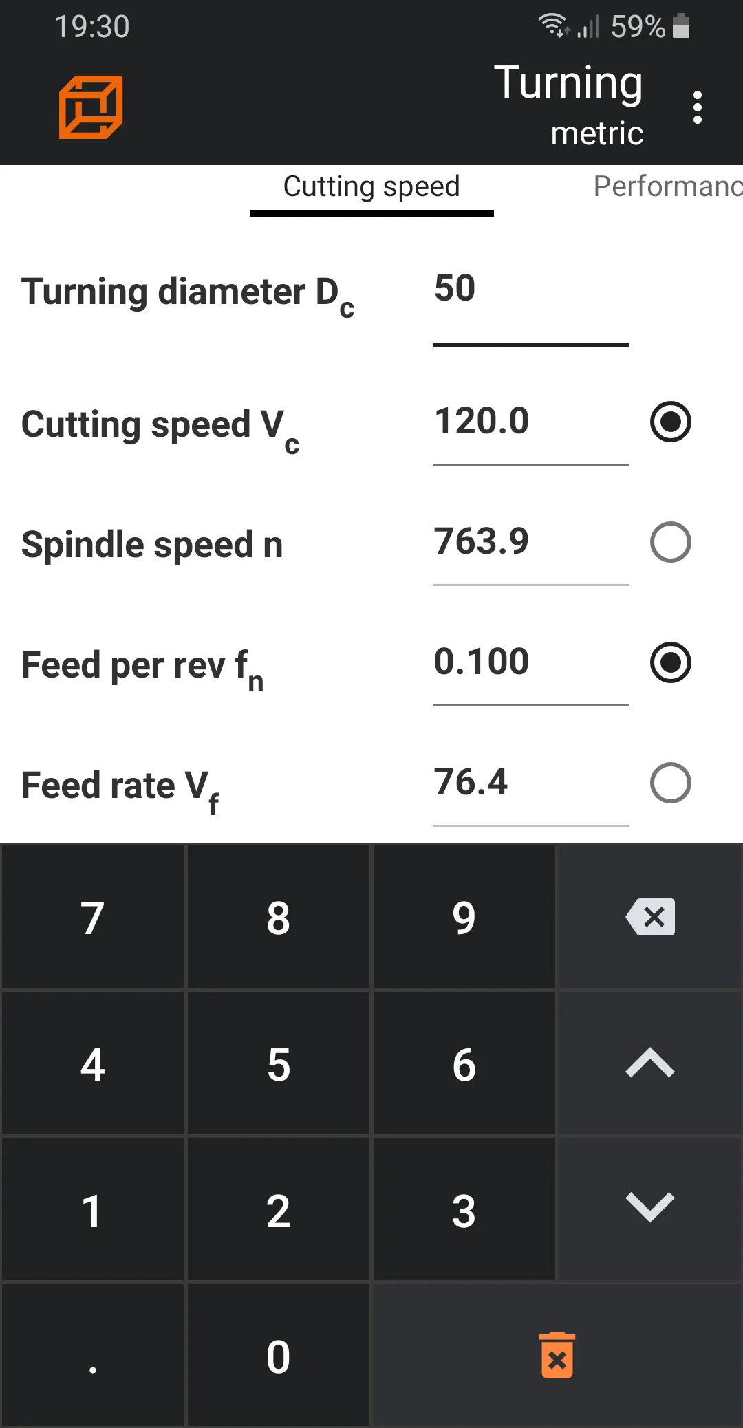 Machining calculator | Indus Appstore | Screenshot