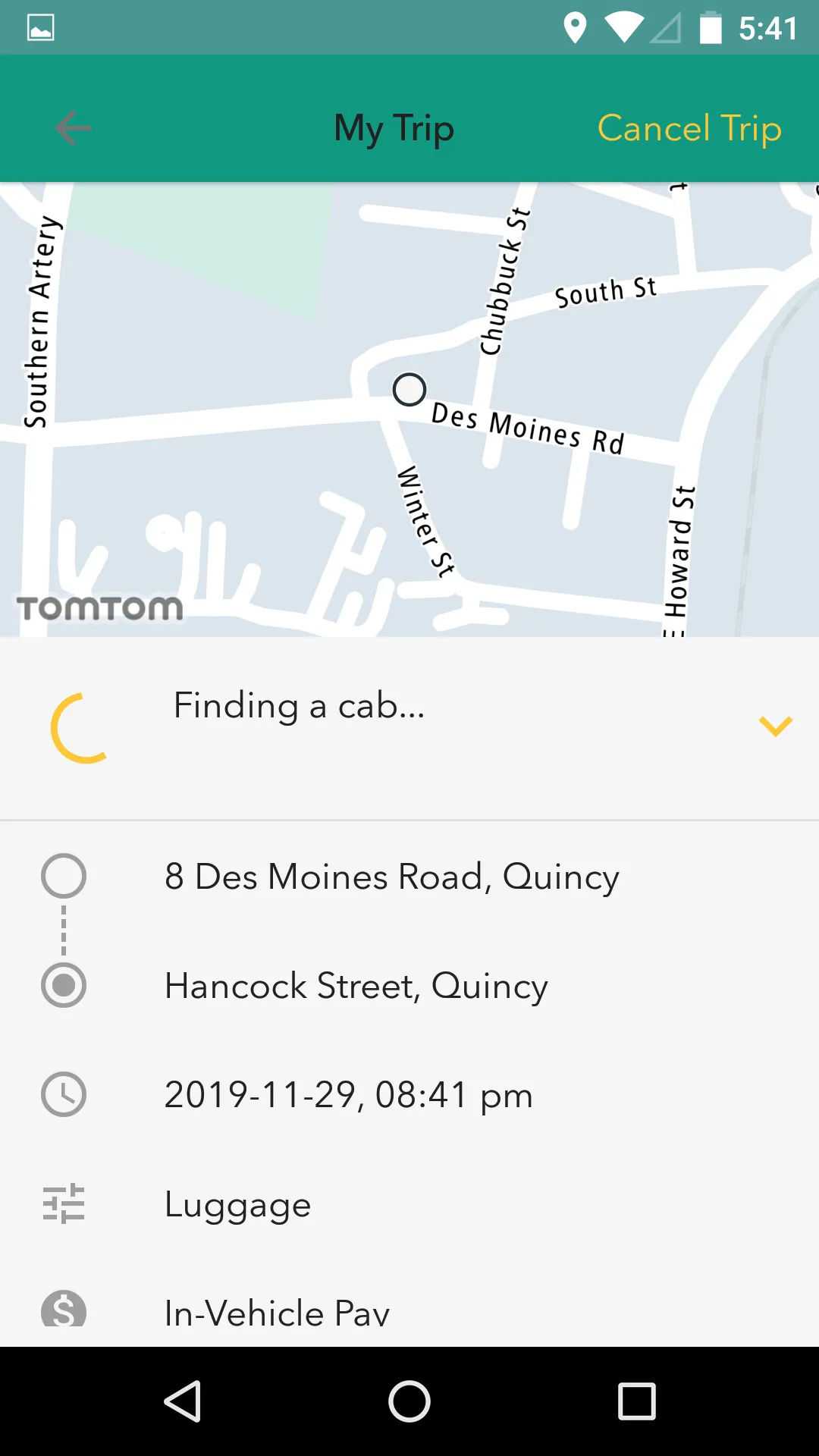 Yellow Cab of Quincy | Indus Appstore | Screenshot