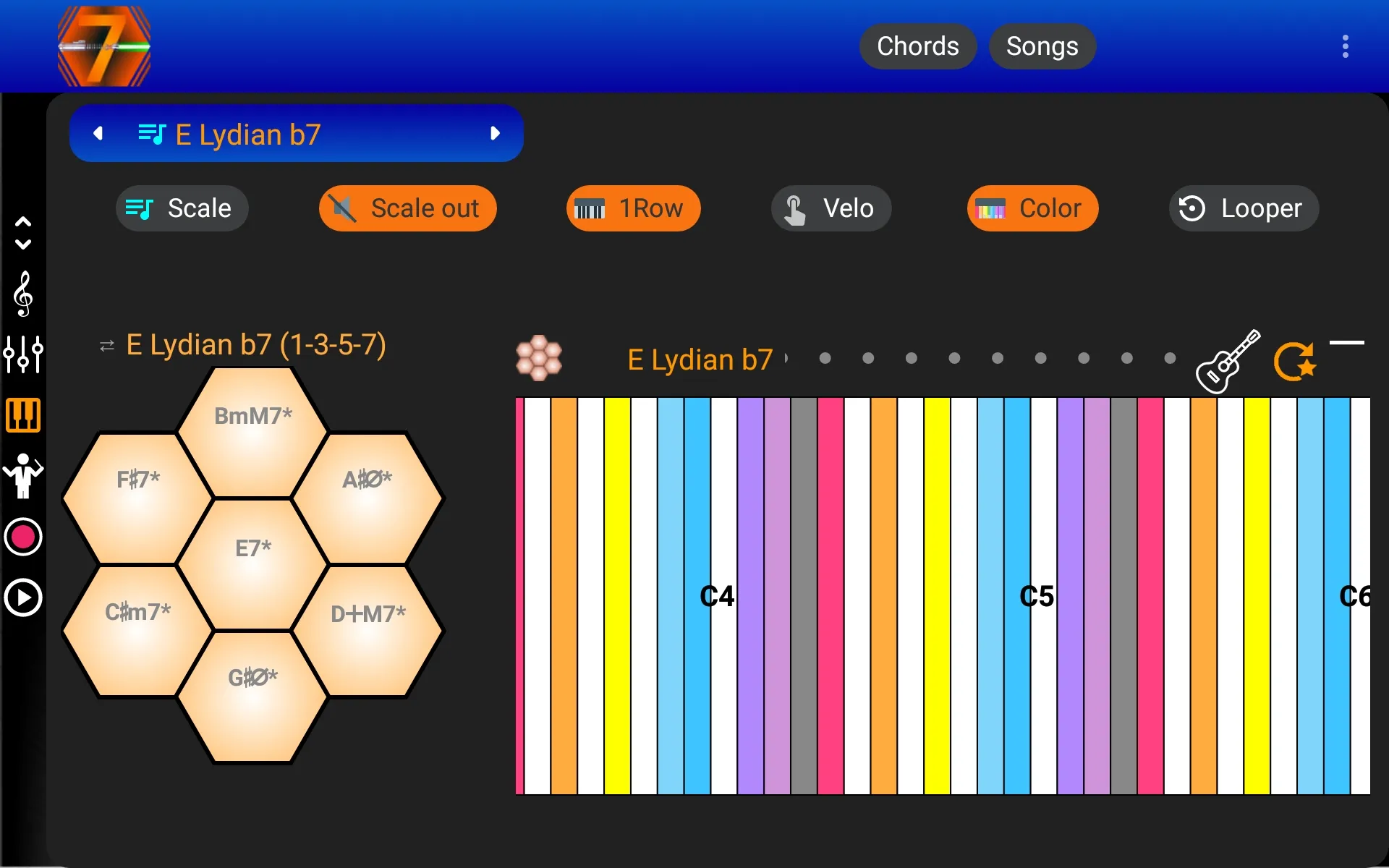 7 Pad : Scales and chords | Indus Appstore | Screenshot