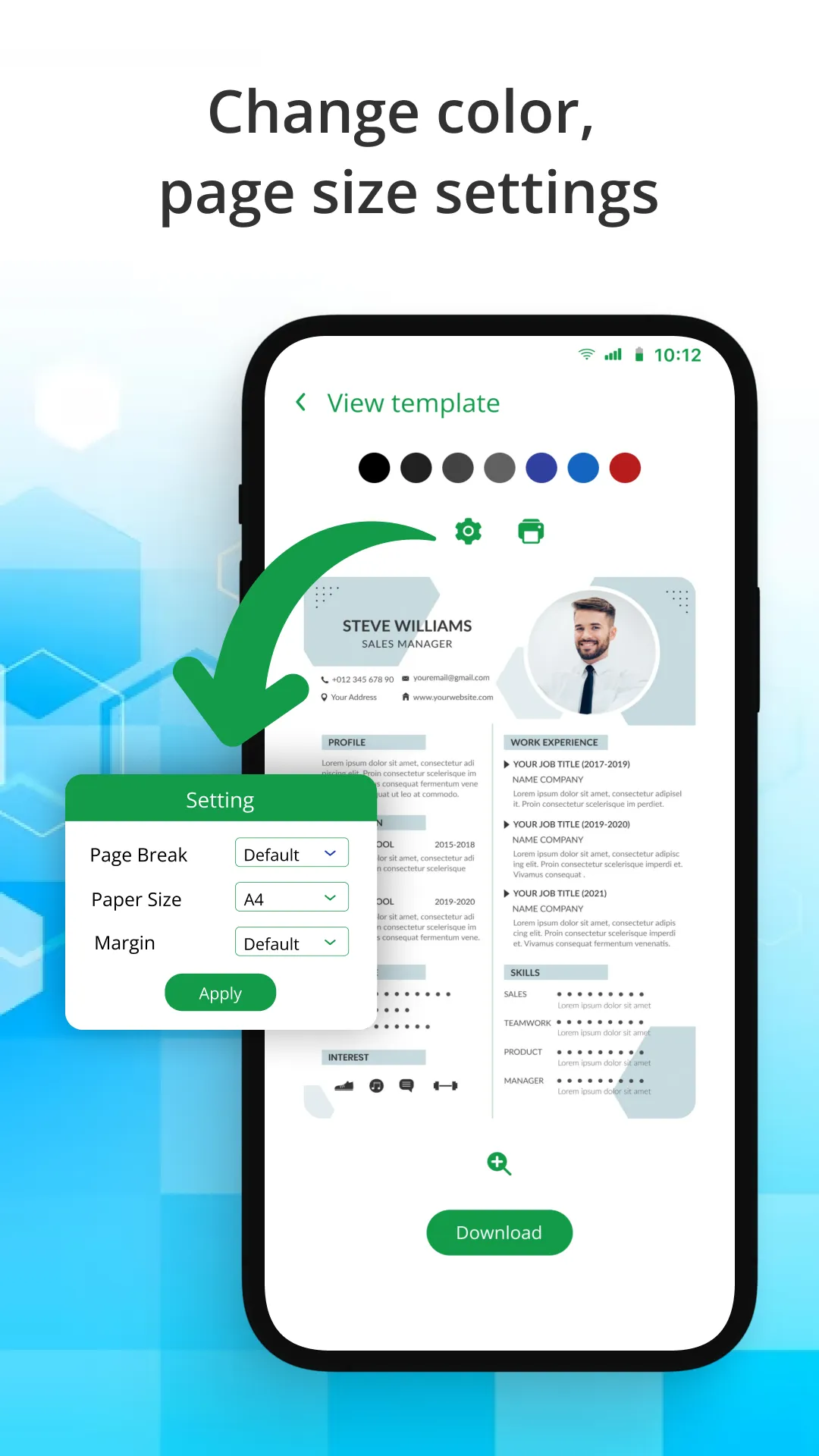 Resume Builder, CV Maker - PDF | Indus Appstore | Screenshot