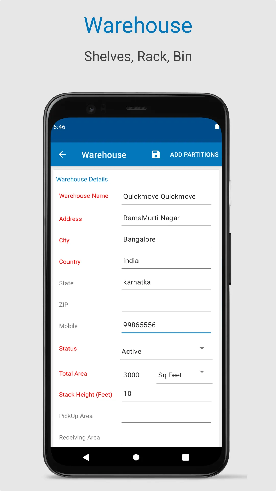 Digital Logistics Inventory | Indus Appstore | Screenshot