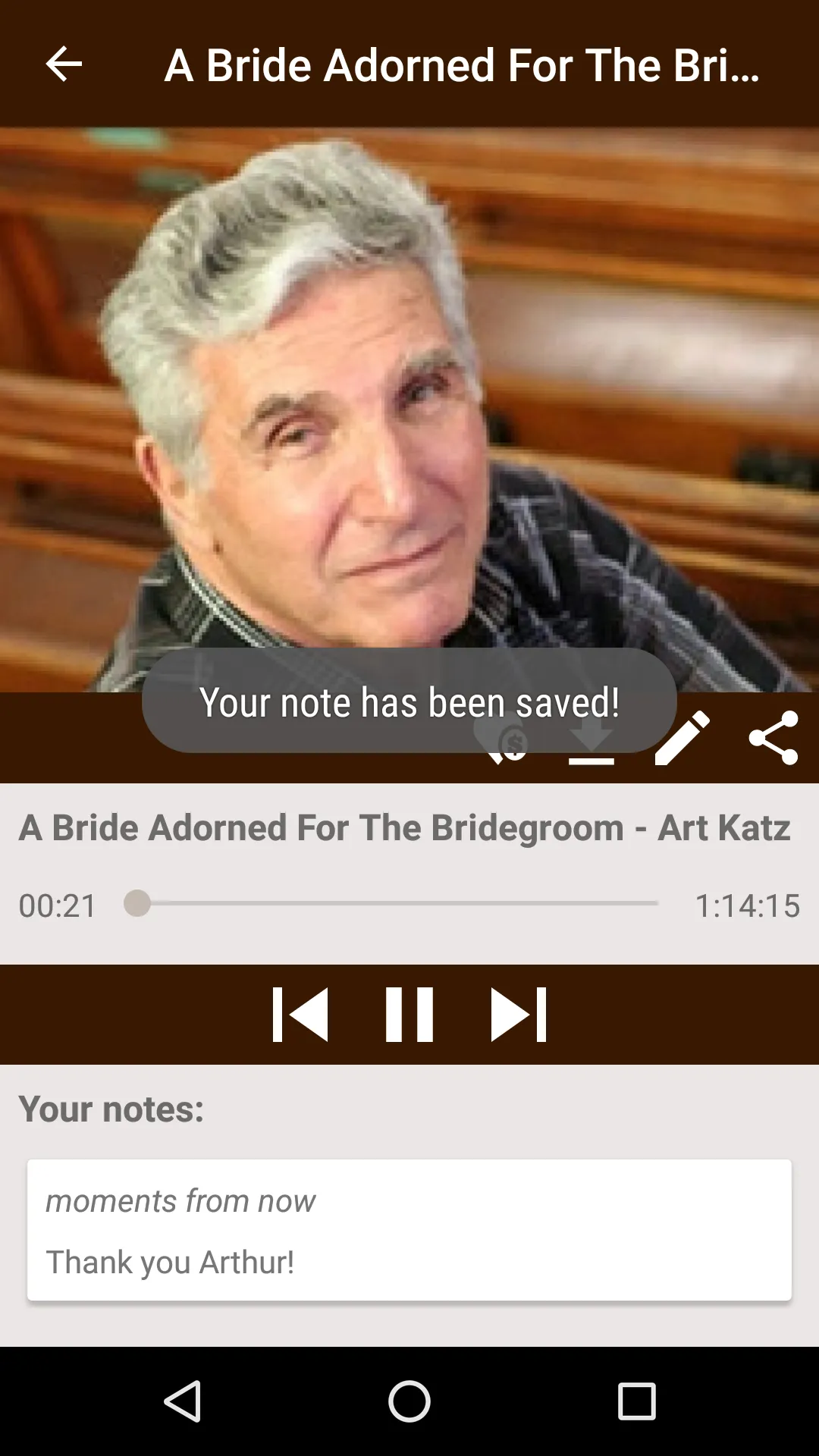 Art Katz Sermons | Indus Appstore | Screenshot