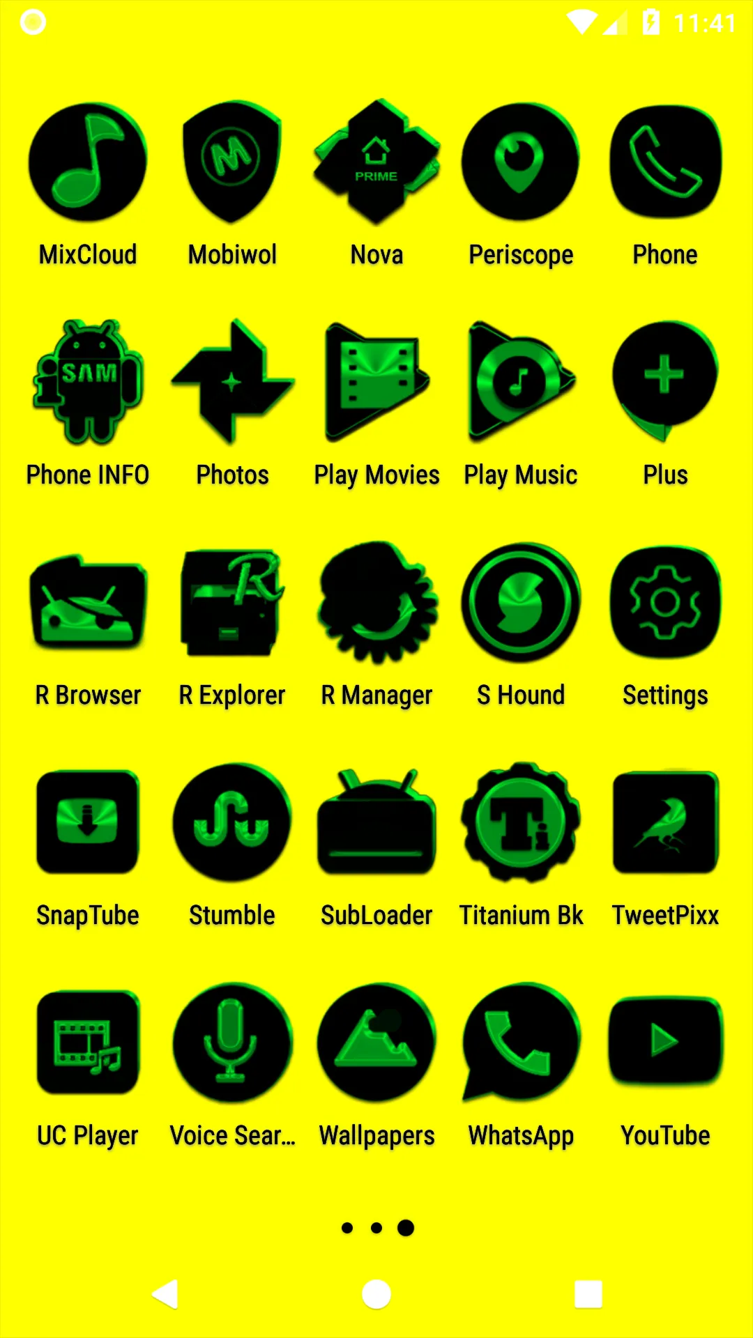 Black and Green Icon Pack | Indus Appstore | Screenshot