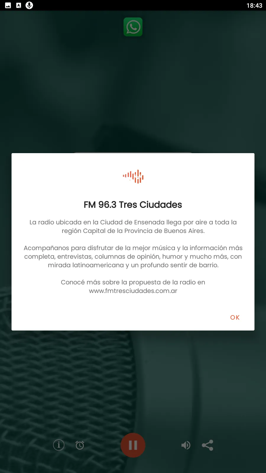 FM 96.3 Tres Ciudades | Indus Appstore | Screenshot