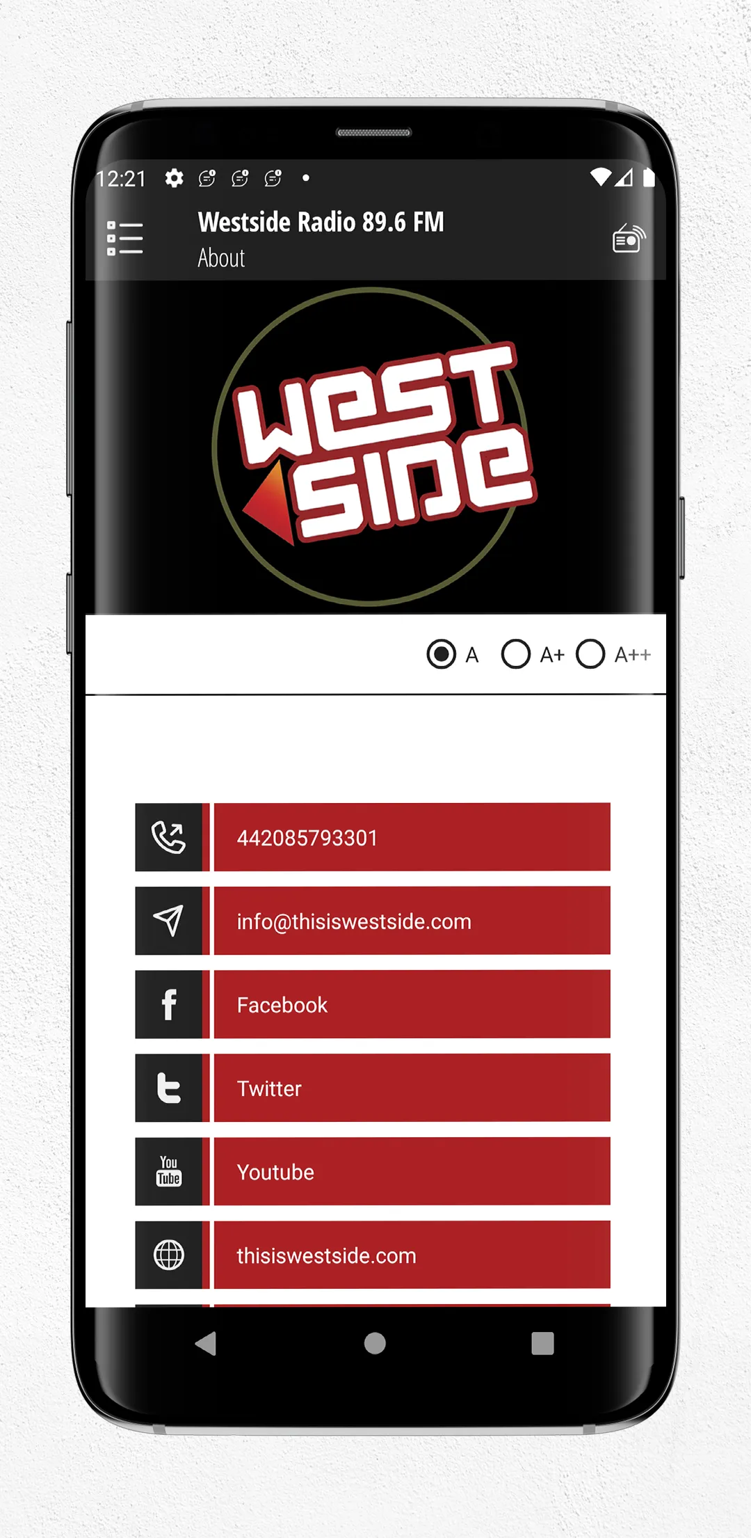 Westside Radio 89.6FM | Indus Appstore | Screenshot