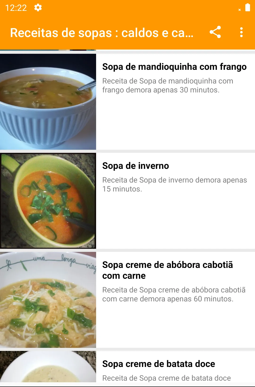 Receitas de sopas : caldos e c | Indus Appstore | Screenshot