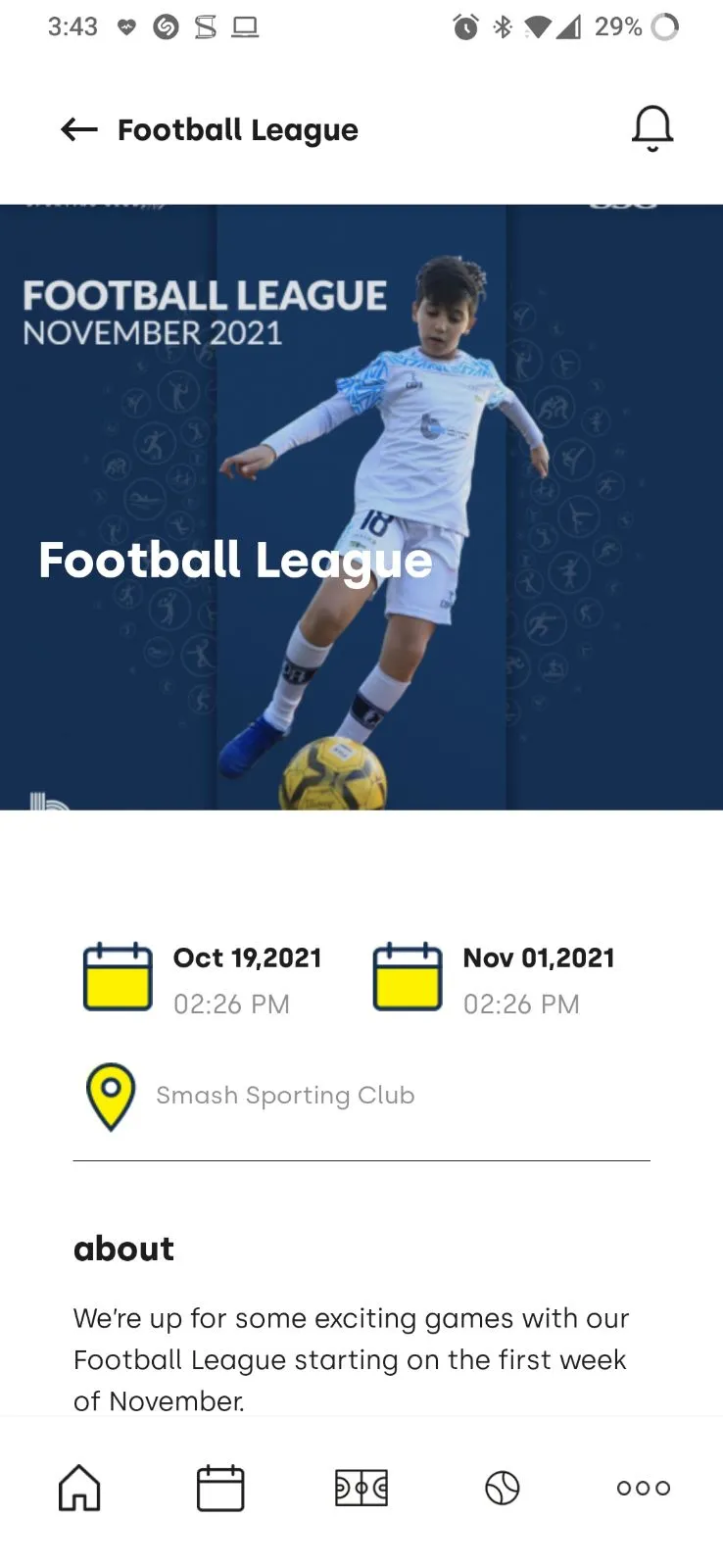 Smash Sporting Club | Indus Appstore | Screenshot