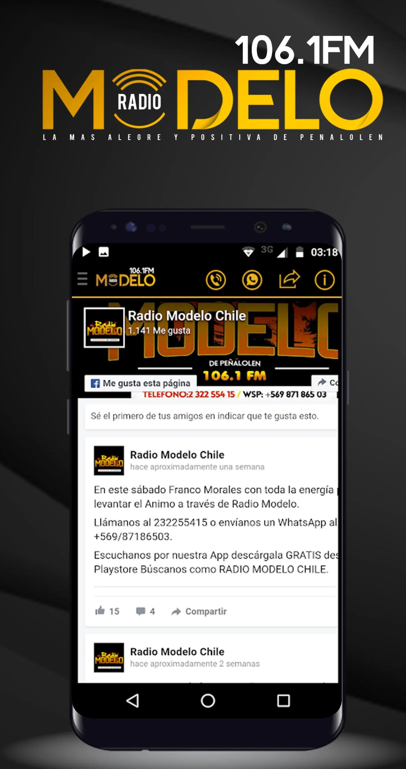 Radio Modelo Chile | Indus Appstore | Screenshot