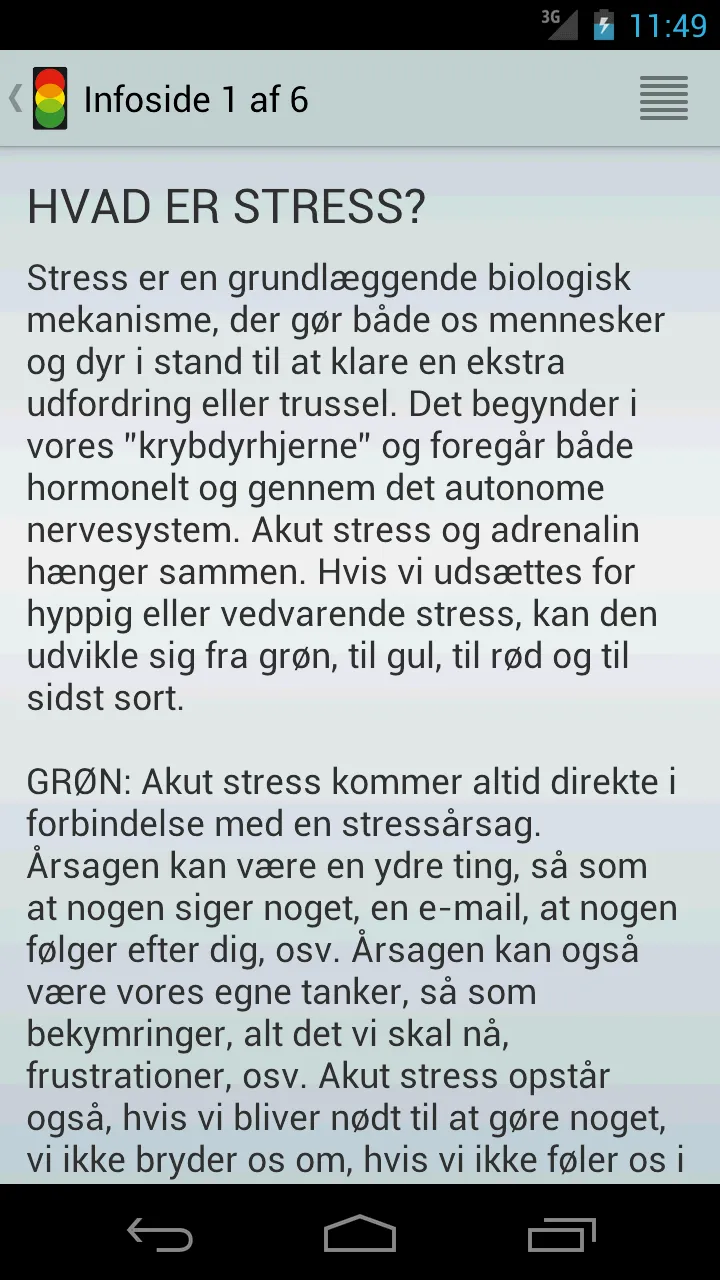 Stressdagbogen | Indus Appstore | Screenshot