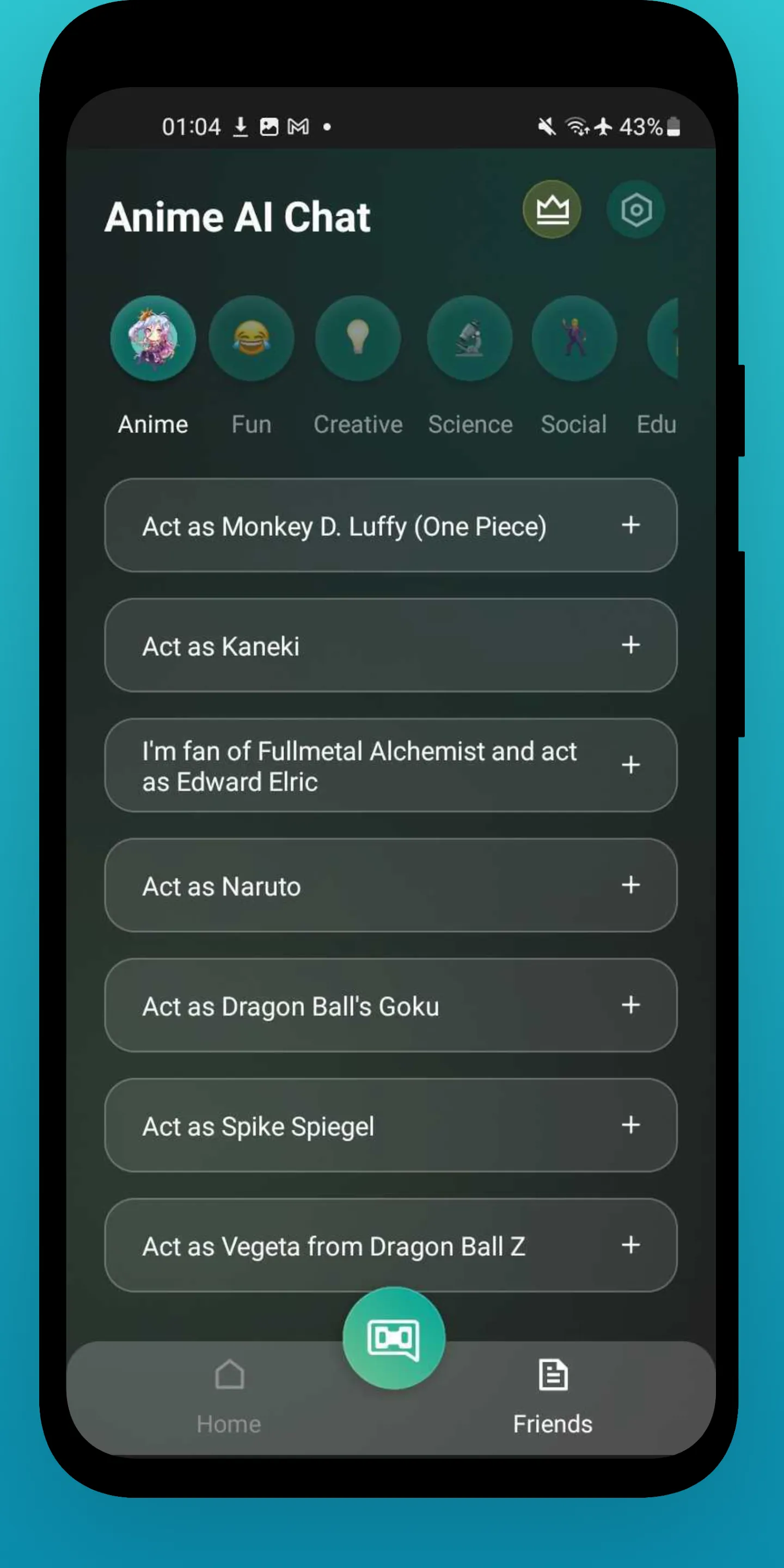 Anime AI: AI-powered Chat | Indus Appstore | Screenshot